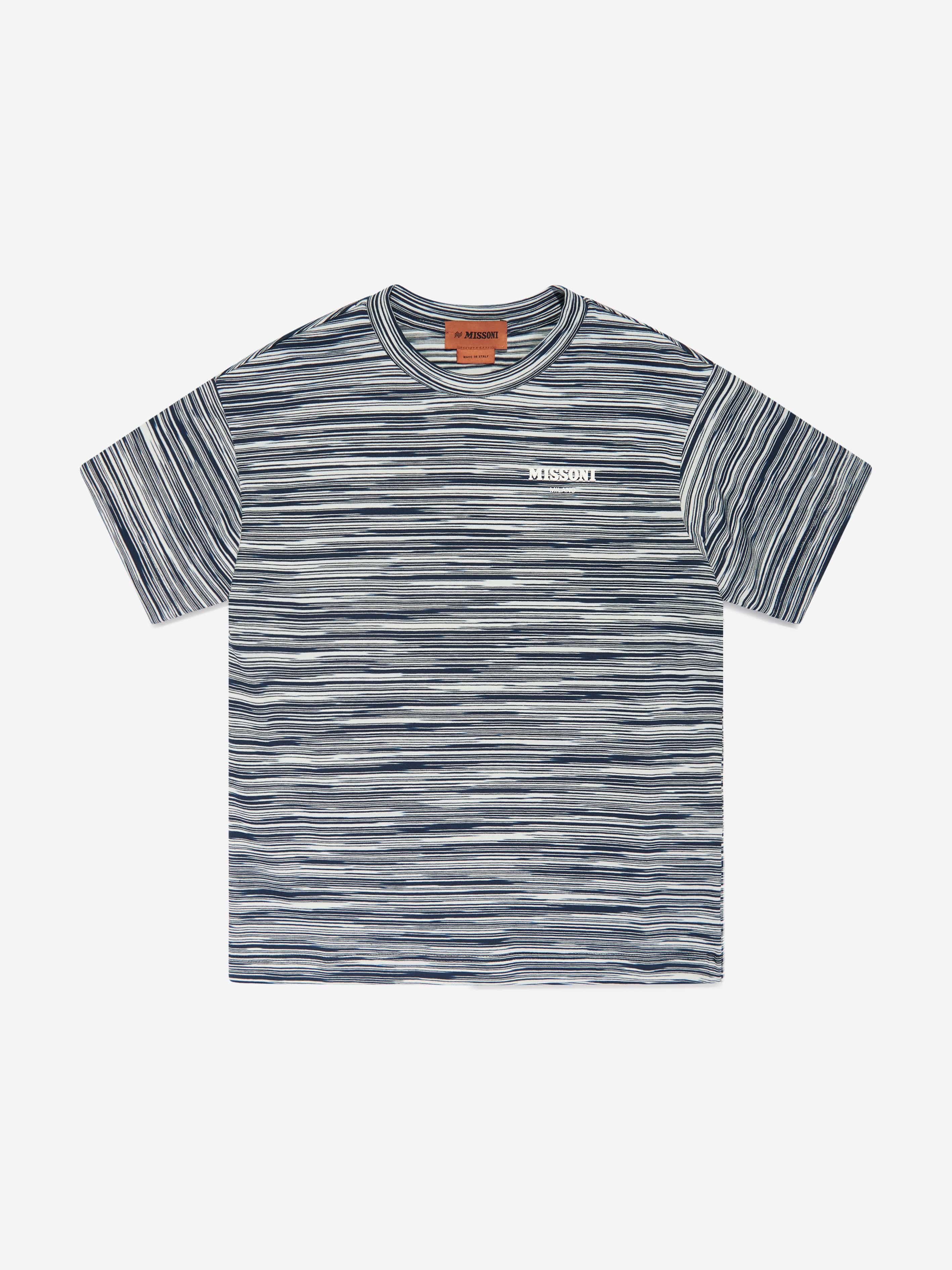 Missoni Boys Striped T-Shirt in Blue