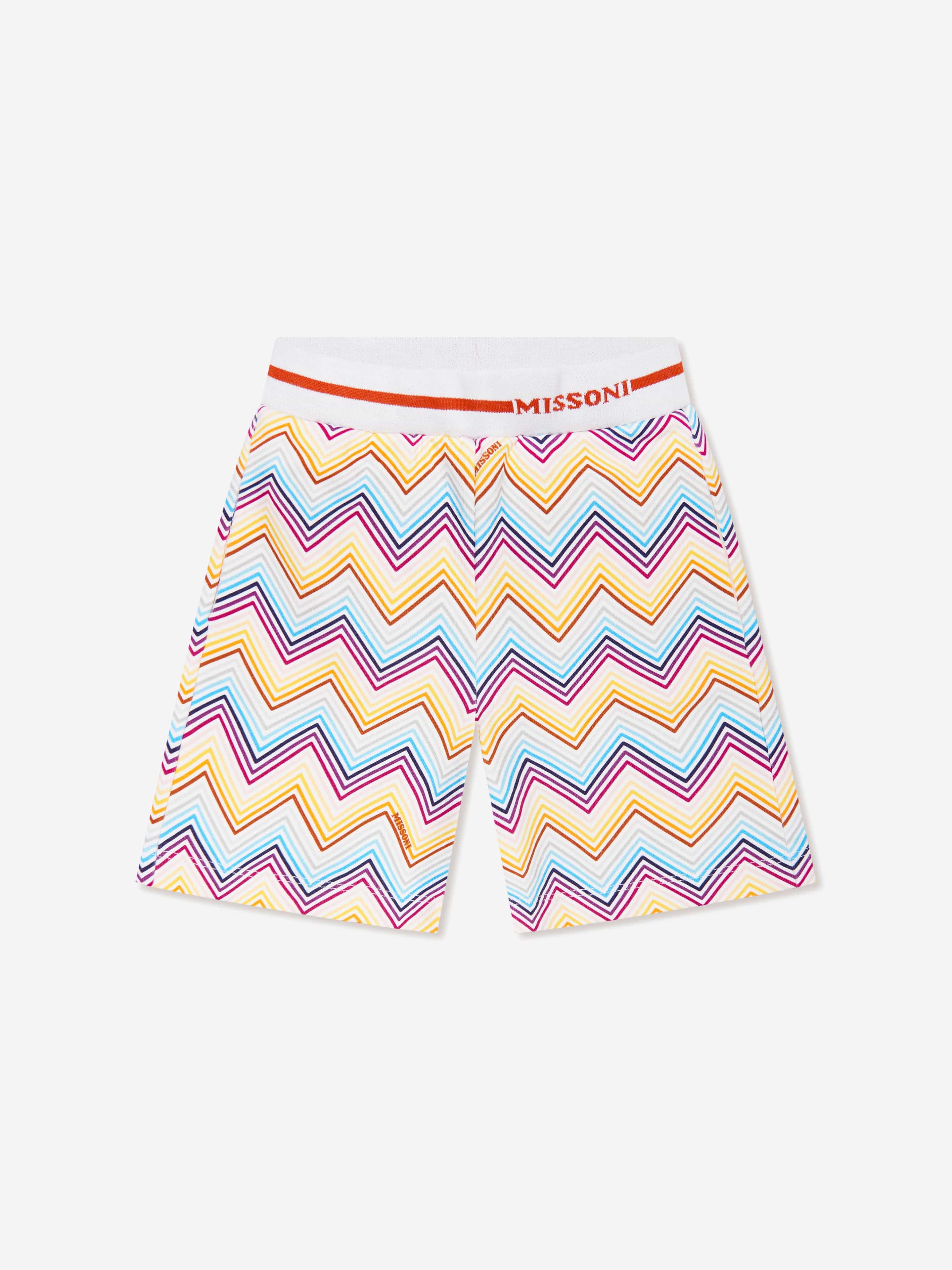 Missoni Girls Zig Zag Jersey Shorts in Multicolour