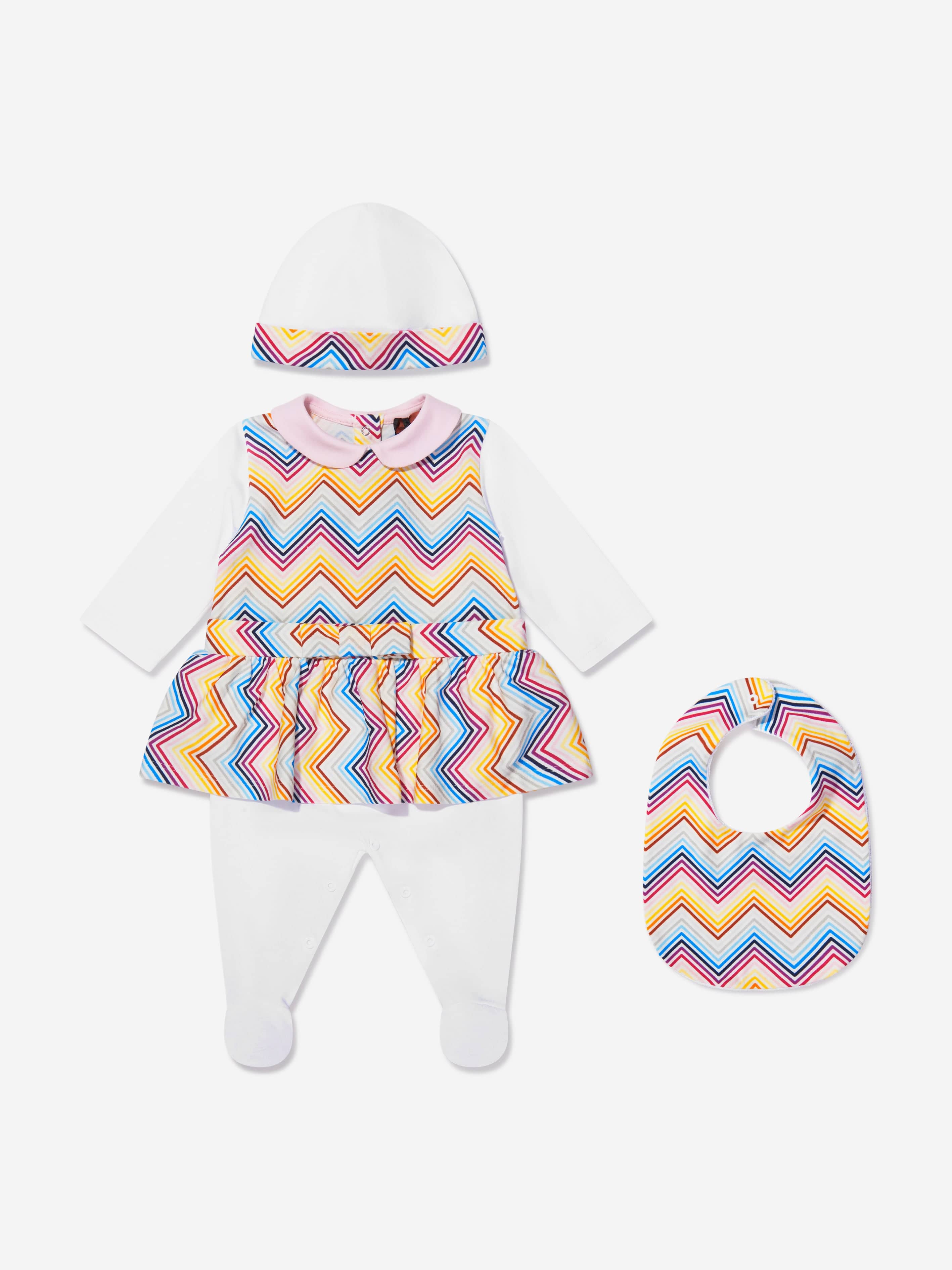 Missoni Baby Girls 3 Piece Gift Set in White