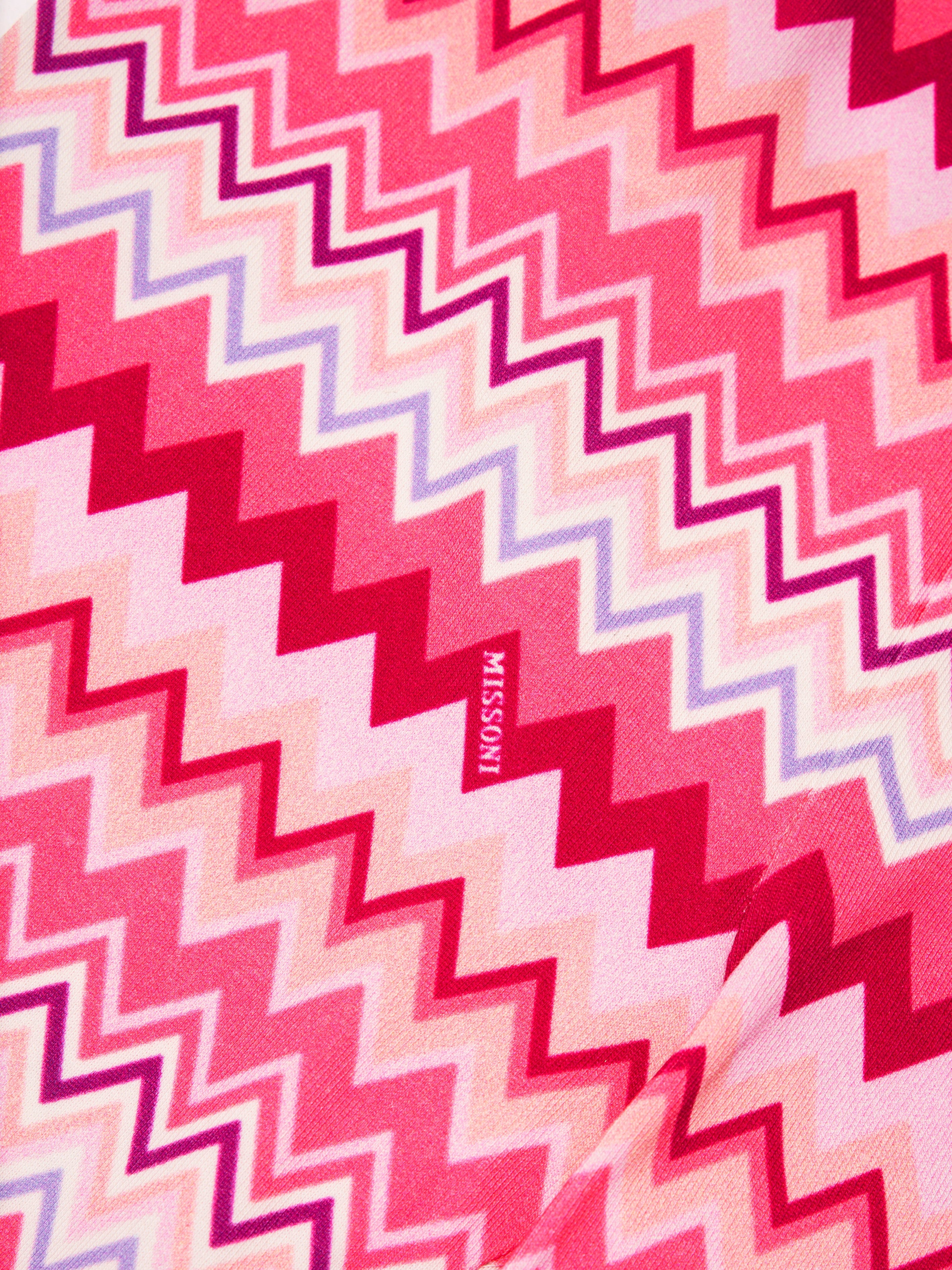 Missoni Girls Zig Zag Leggings in Pink