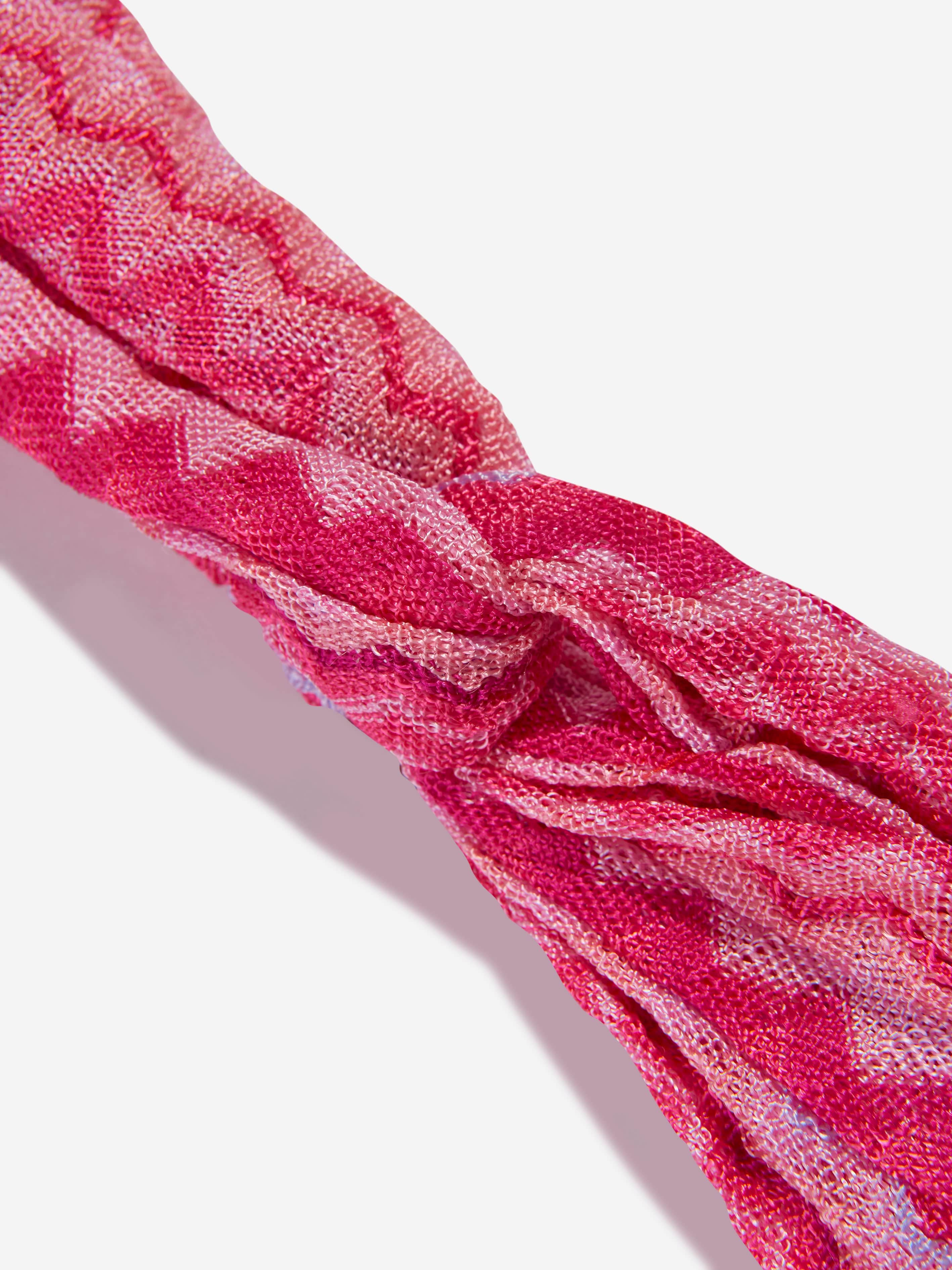 Missoni Girls Zig Zag Headband in Pink