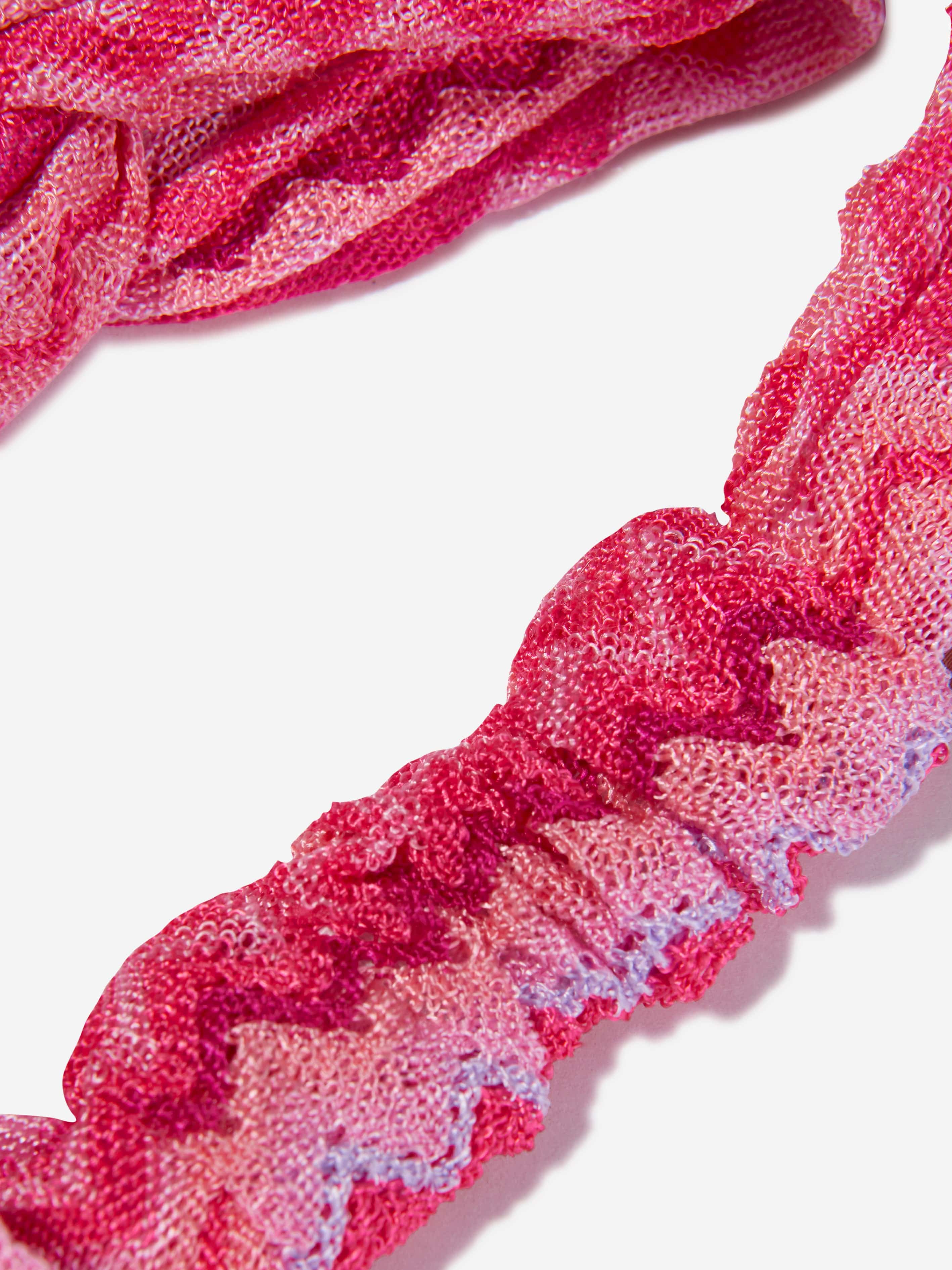 Missoni Girls Zig Zag Headband in Pink