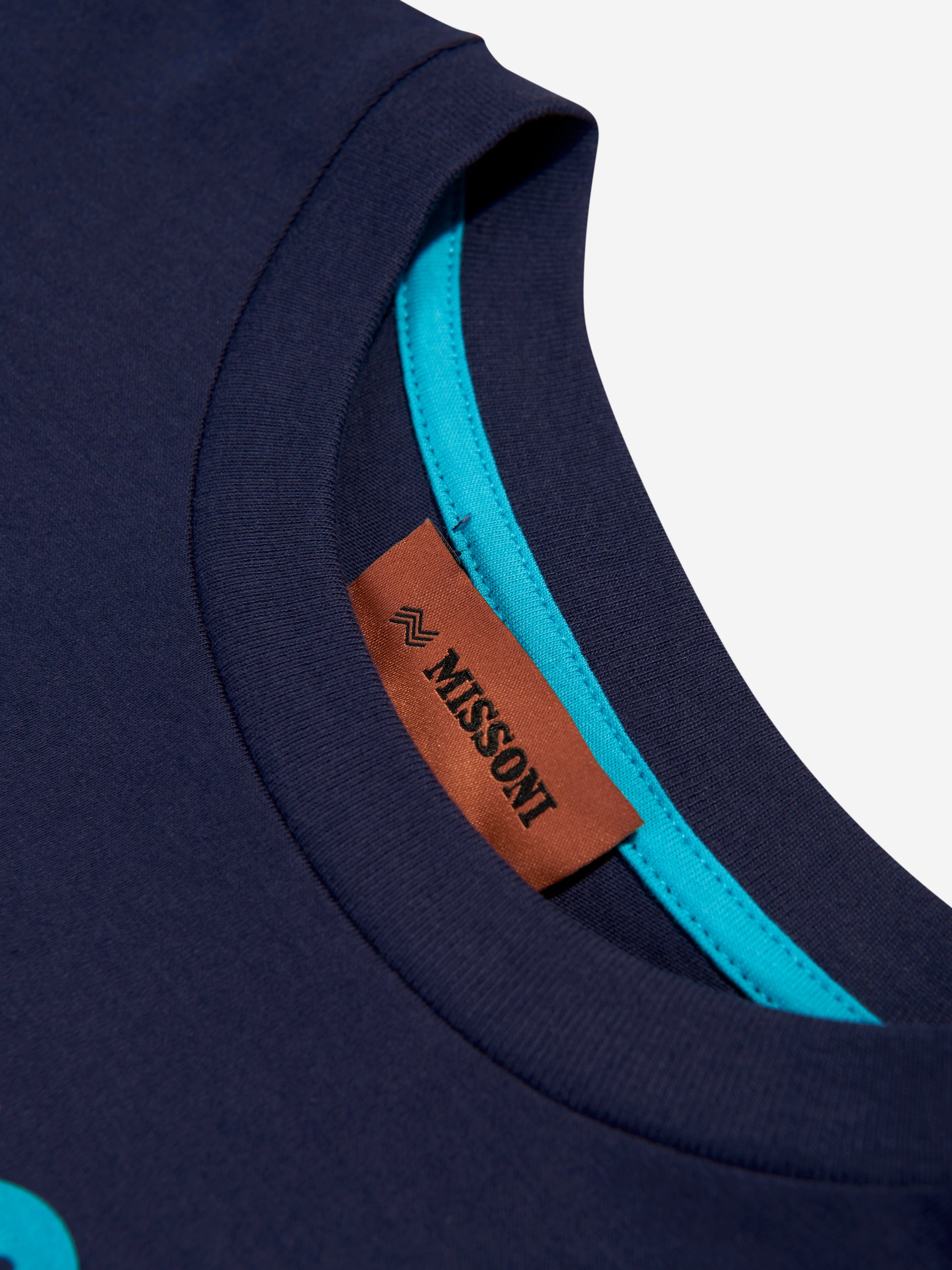 Missoni Boys Logo T-Shirt in Blue