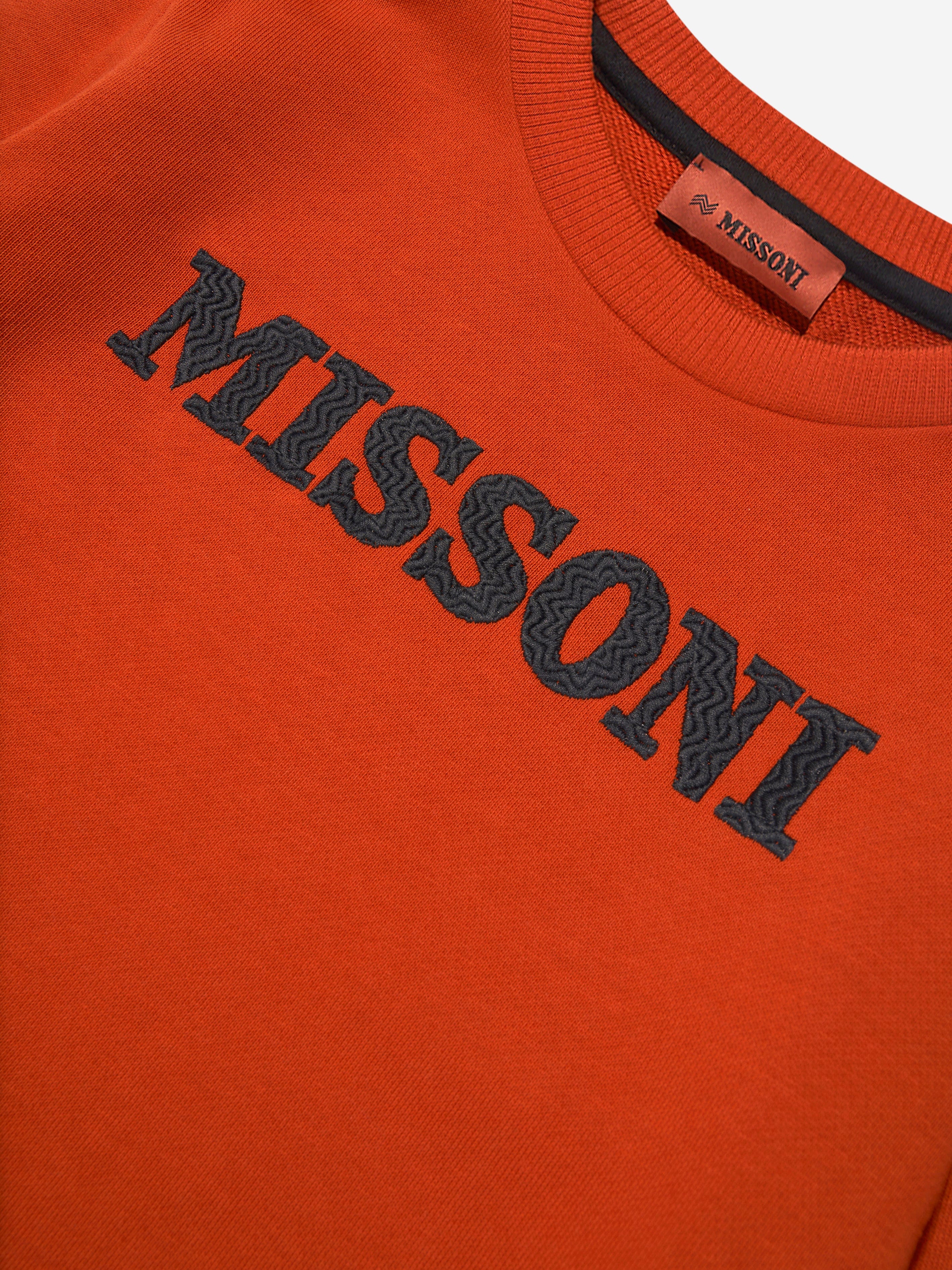 Missoni Boys Logo Sweatshirt in Brown