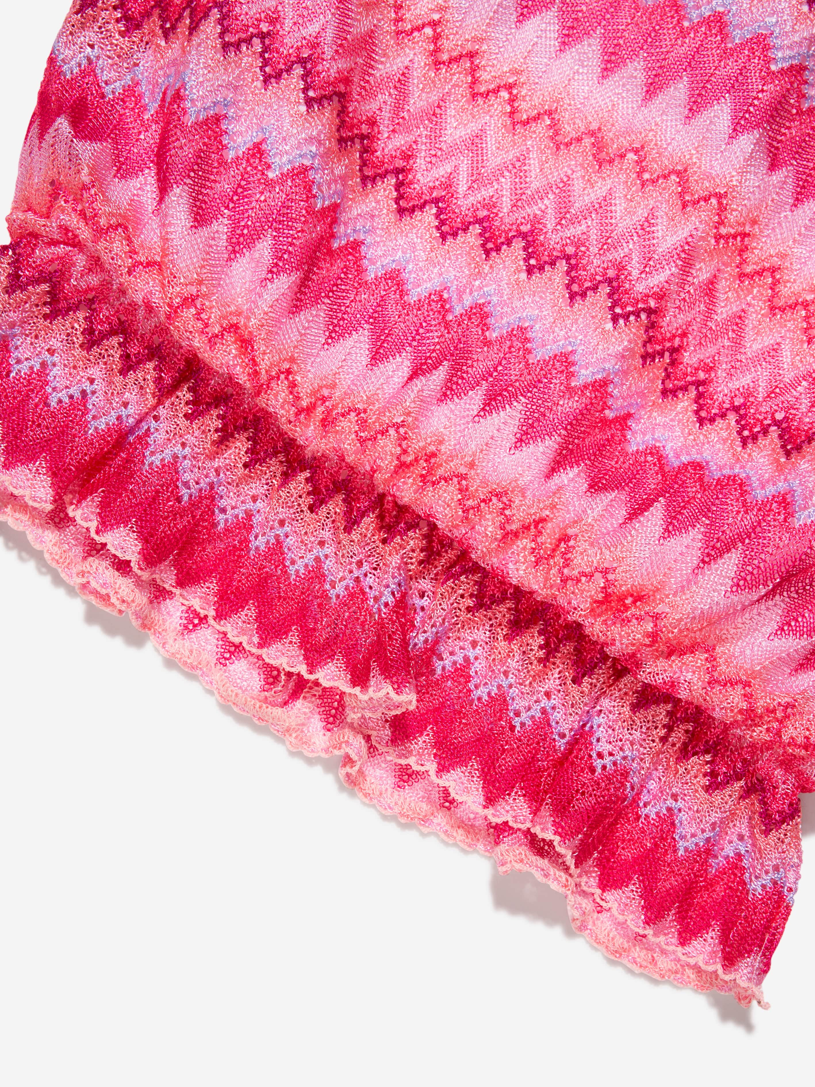 Missoni Girls Zig Zag Top in Pink