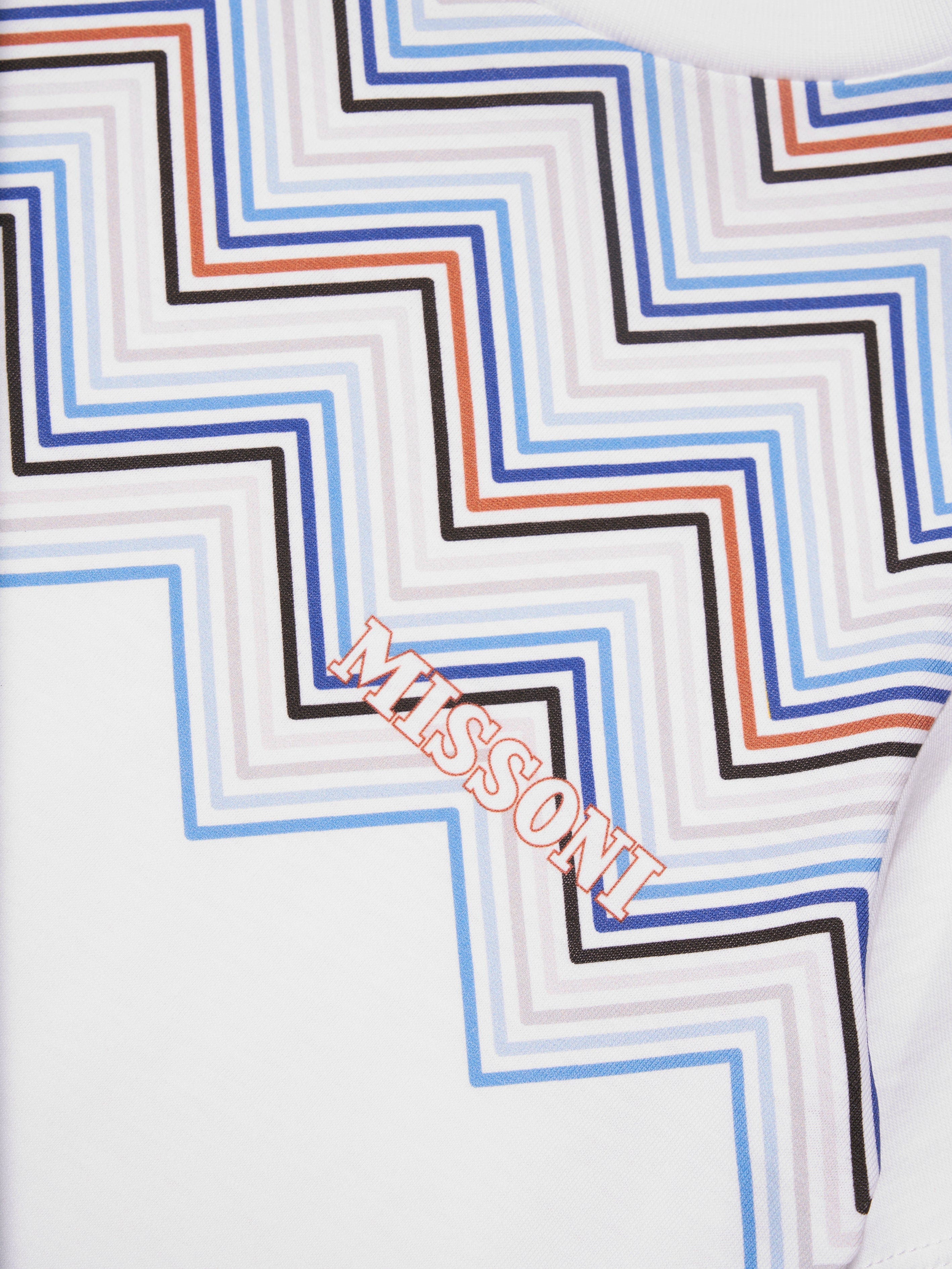 Missoni Boys Zig Zag T-Shirt in White