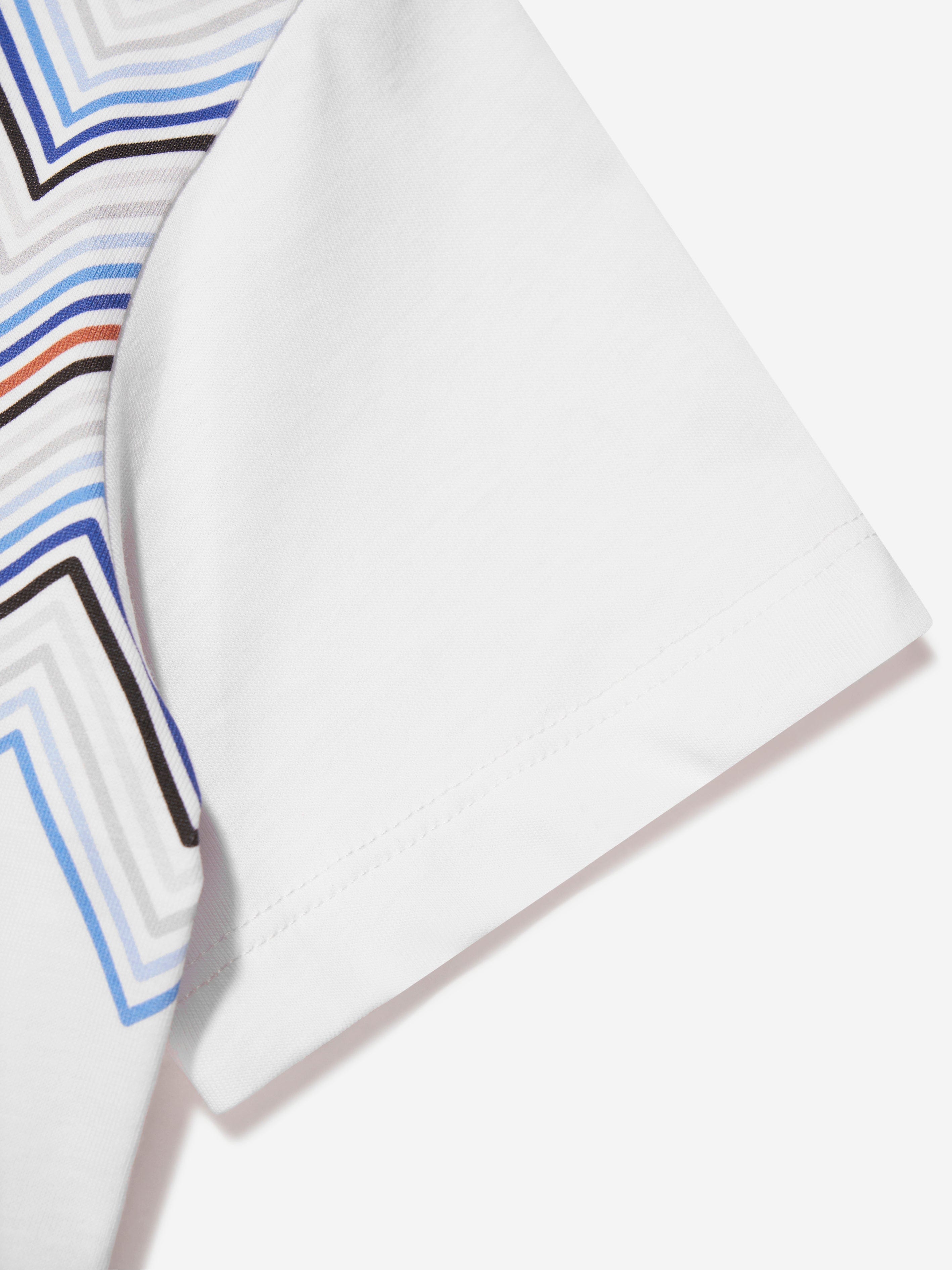 Missoni Boys Zig Zag T-Shirt in White