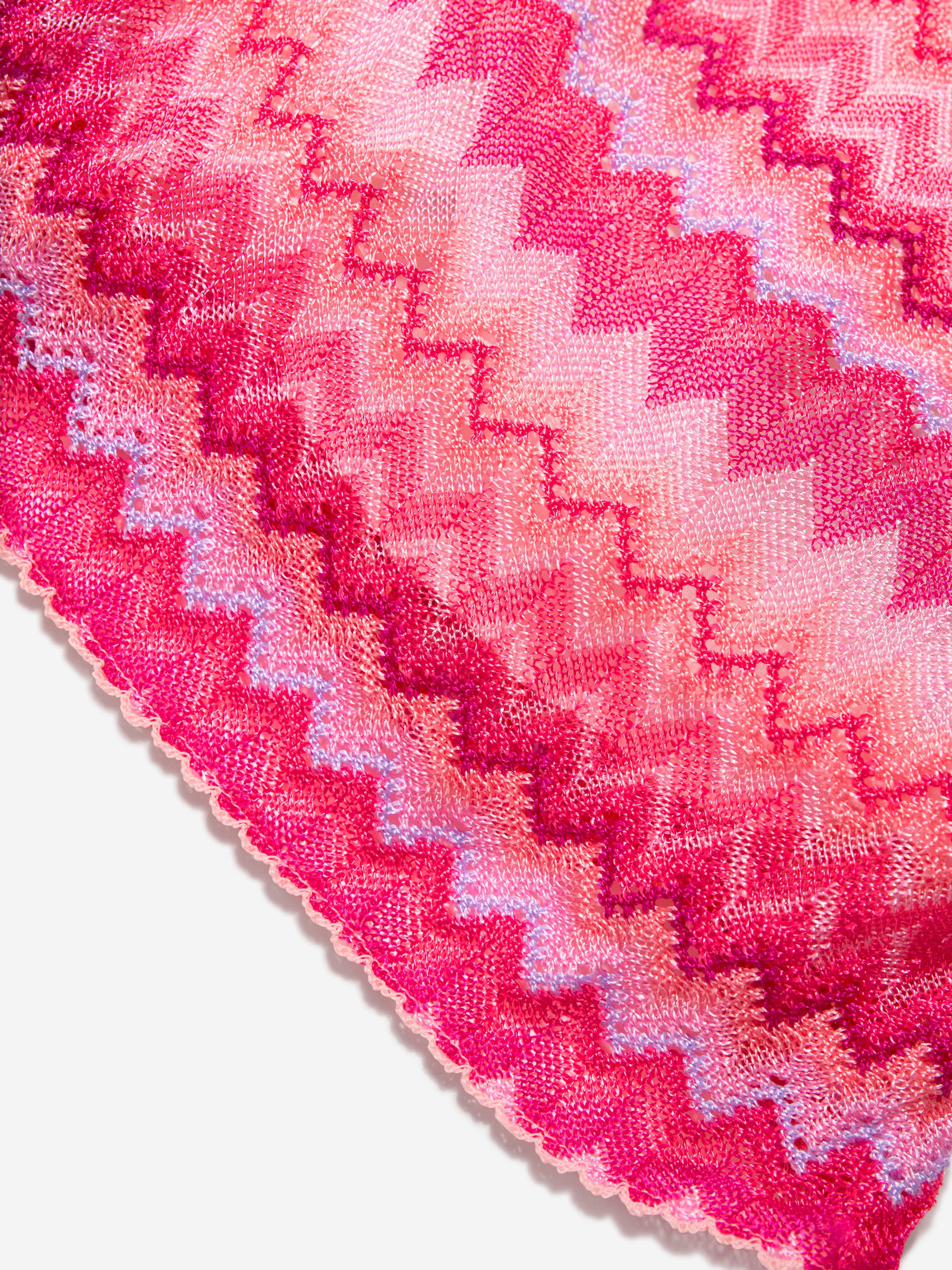 Missoni Girls Zig Zag Knit Shorts in Pink