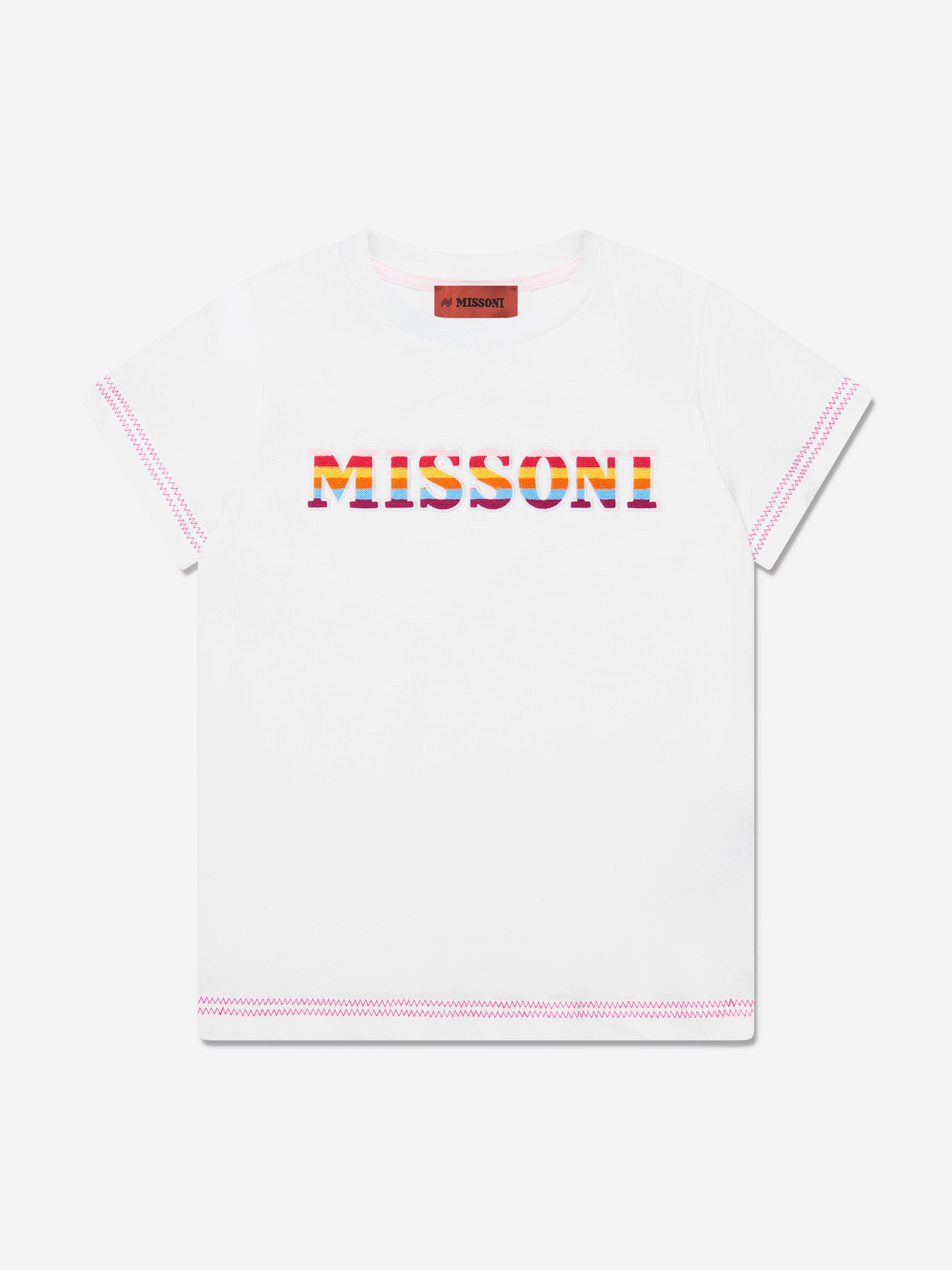 Missoni Girls Logo T-Shirt in White