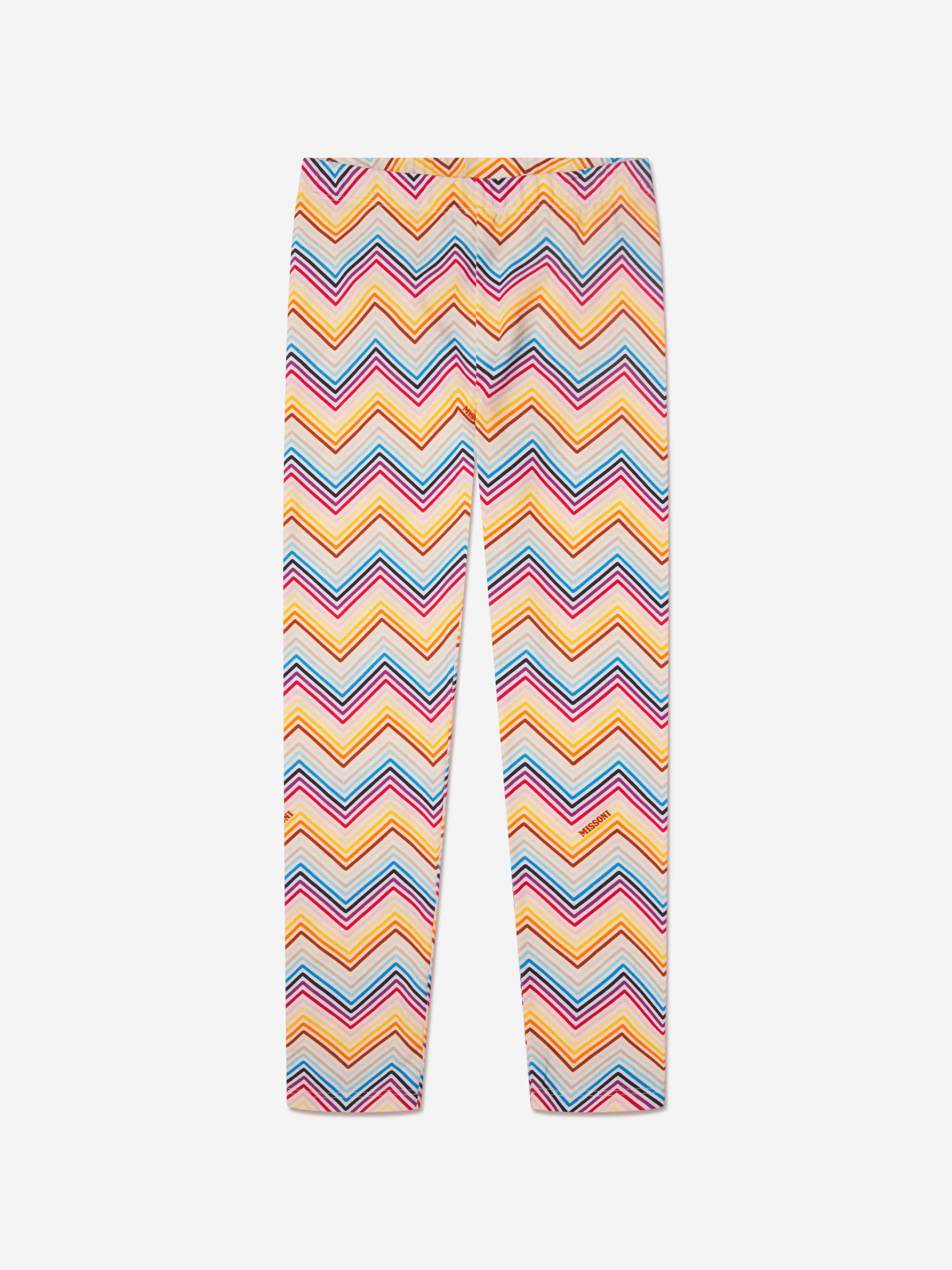 Missoni Girls Zig Zag Leggings in Multicolour