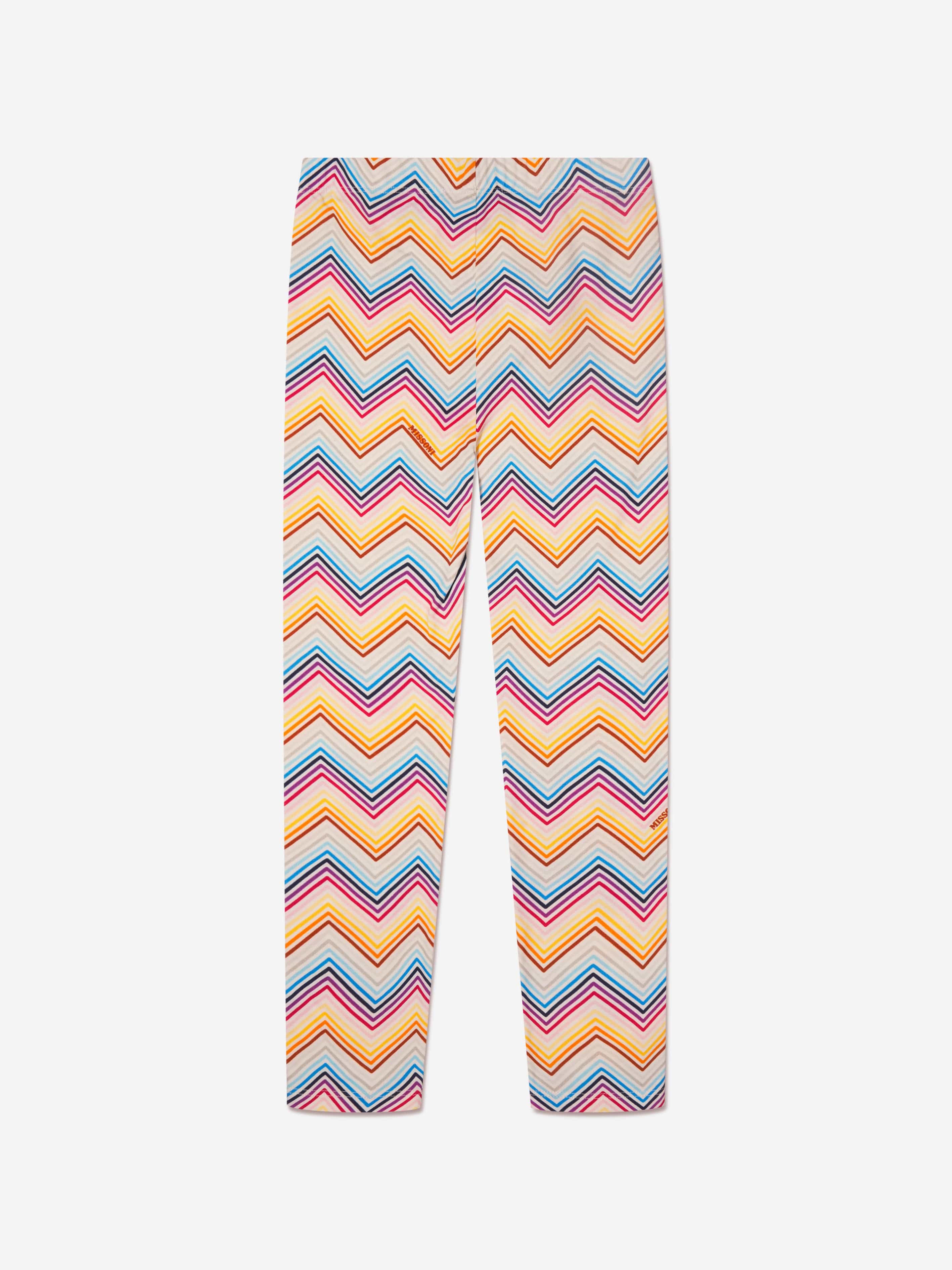 Missoni Girls Zig Zag Leggings in Multicolour