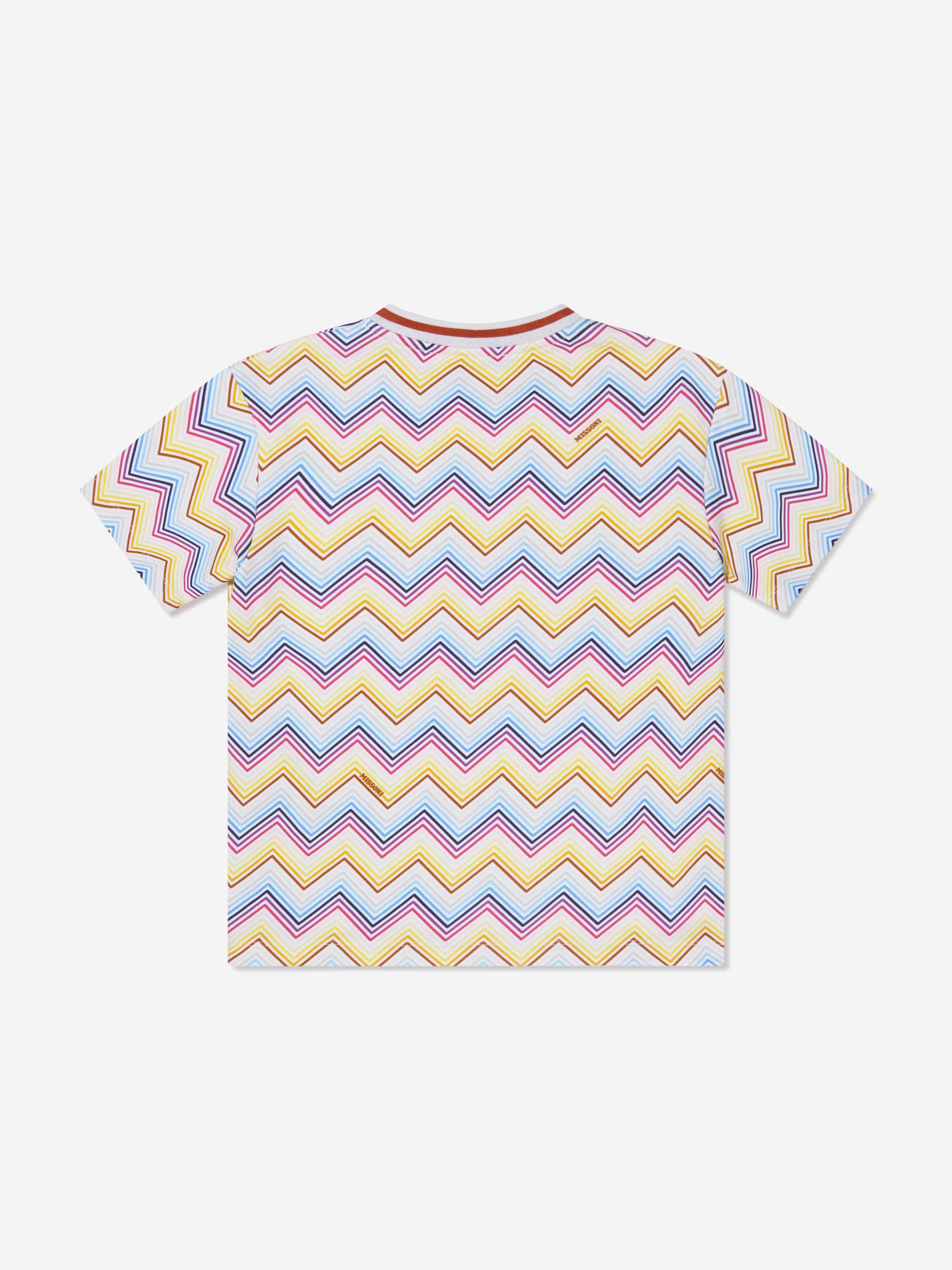 Missoni Girls Zig Zag T-Shirt in Multicolour