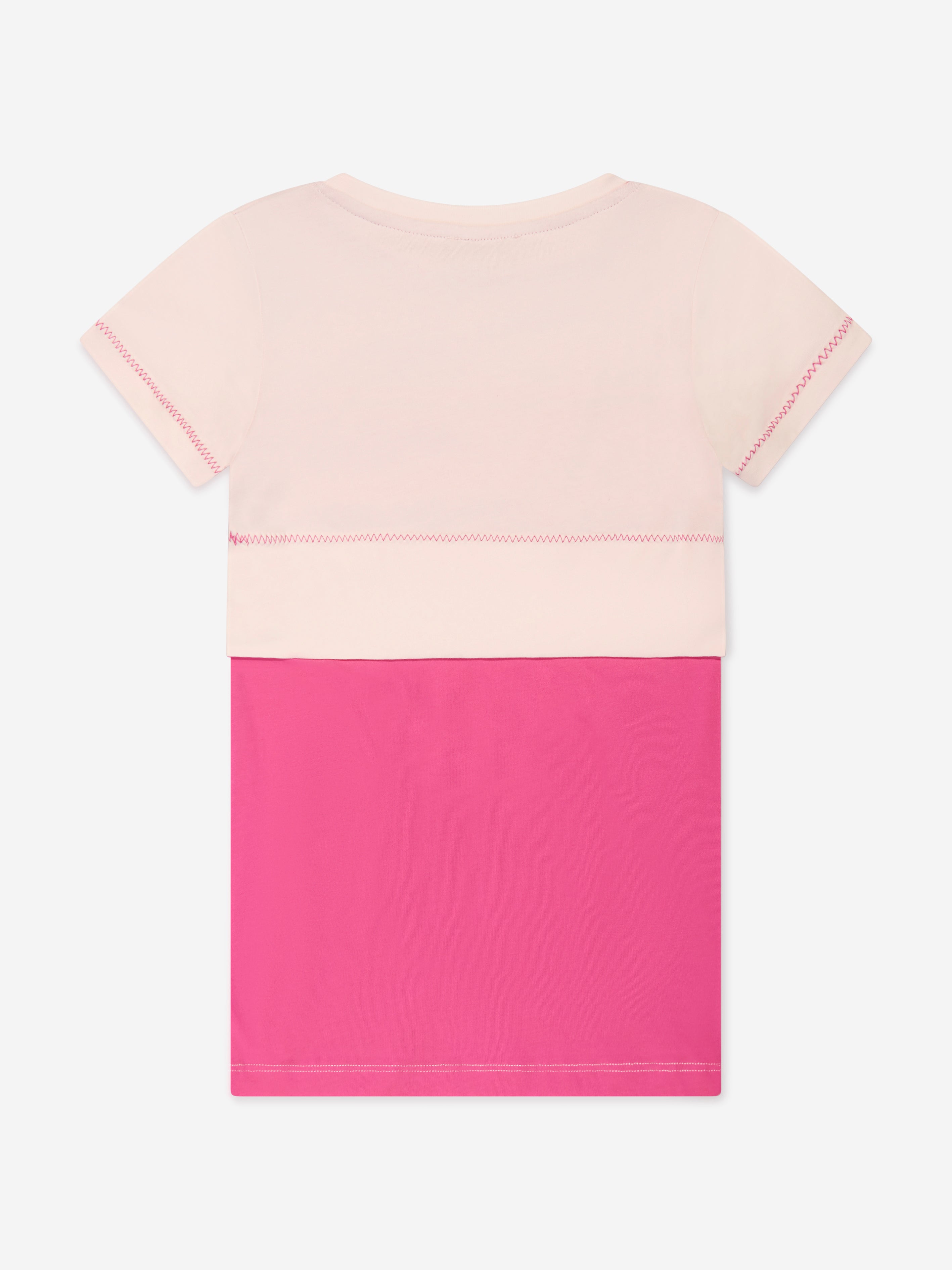 Missoni Girls Logo Jersey Dress in Pink