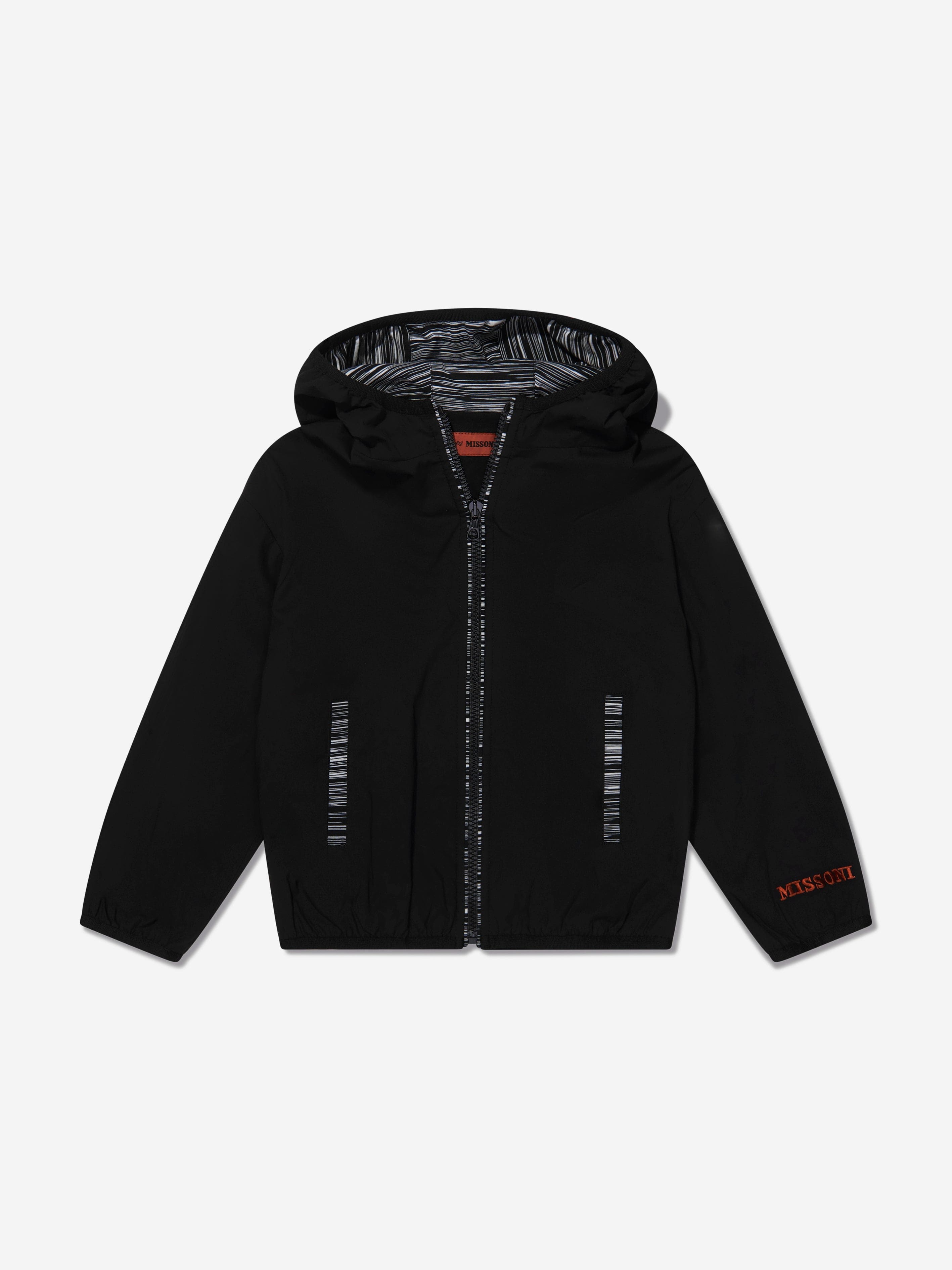 Missoni Boys Zip Up Jacket in Black