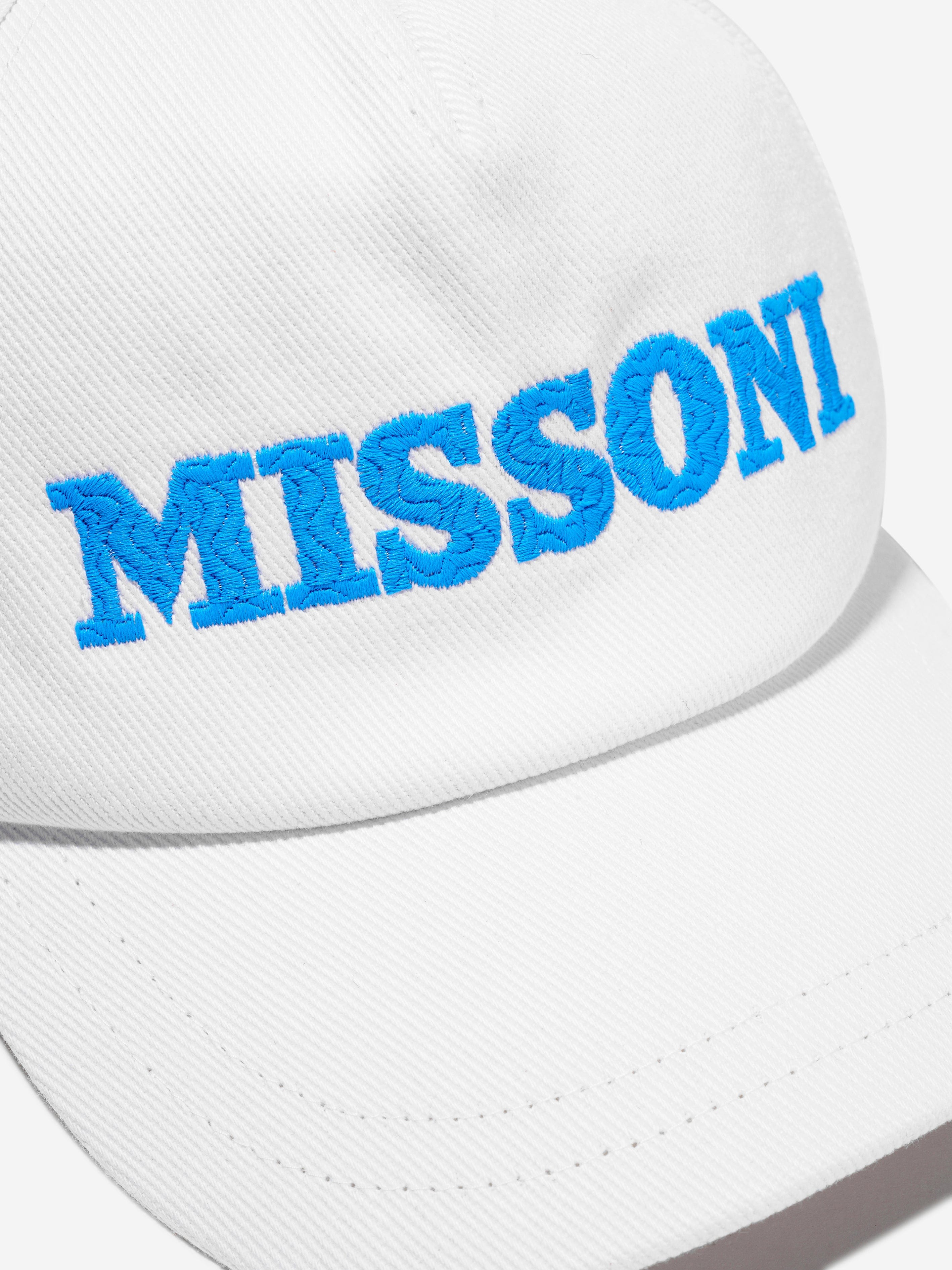 Missoni Kids Logo Cap in White