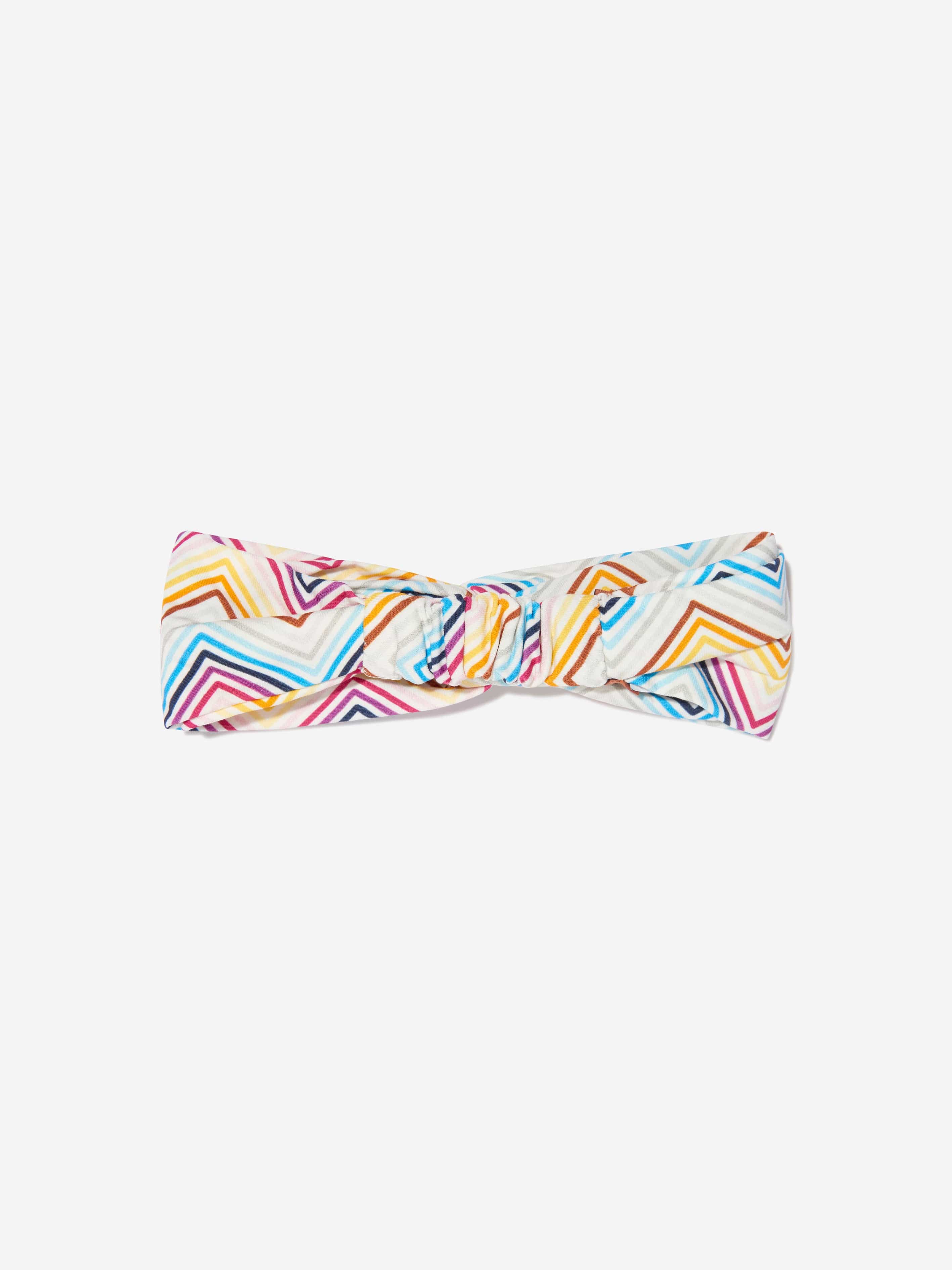 Missoni Girls Zig Zag Headband in Multicolour