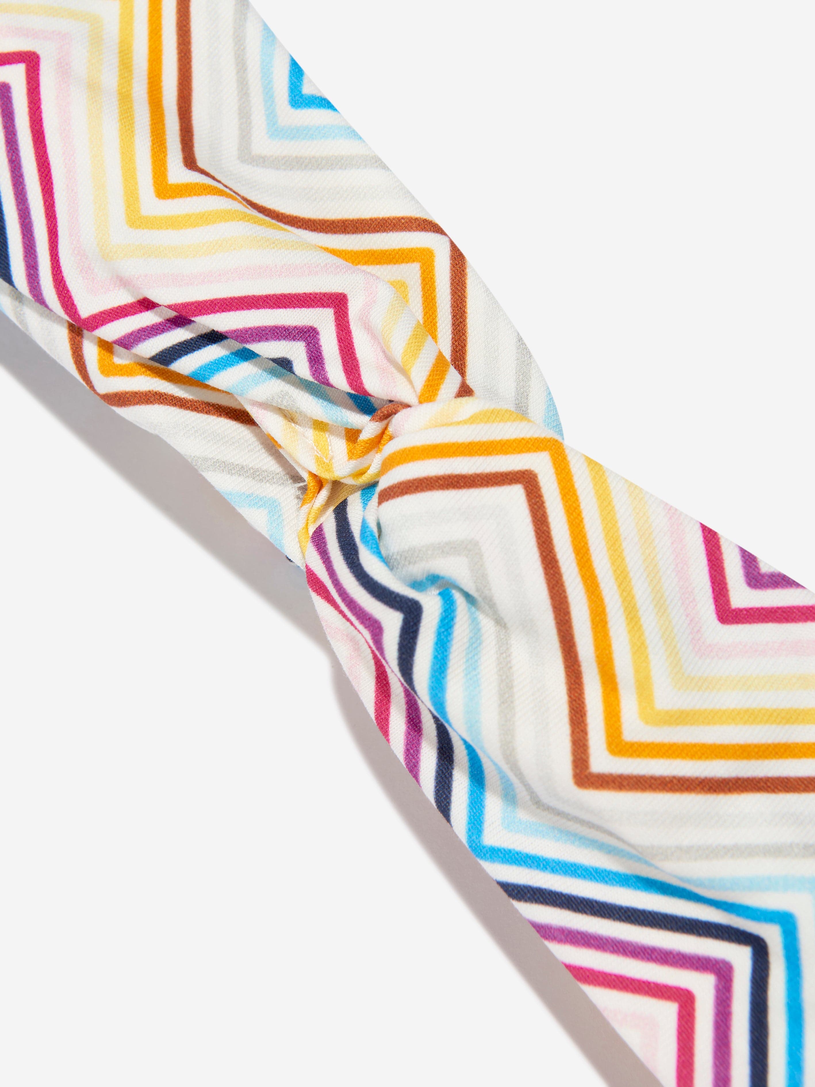 Missoni Girls Zig Zag Headband in Multicolour