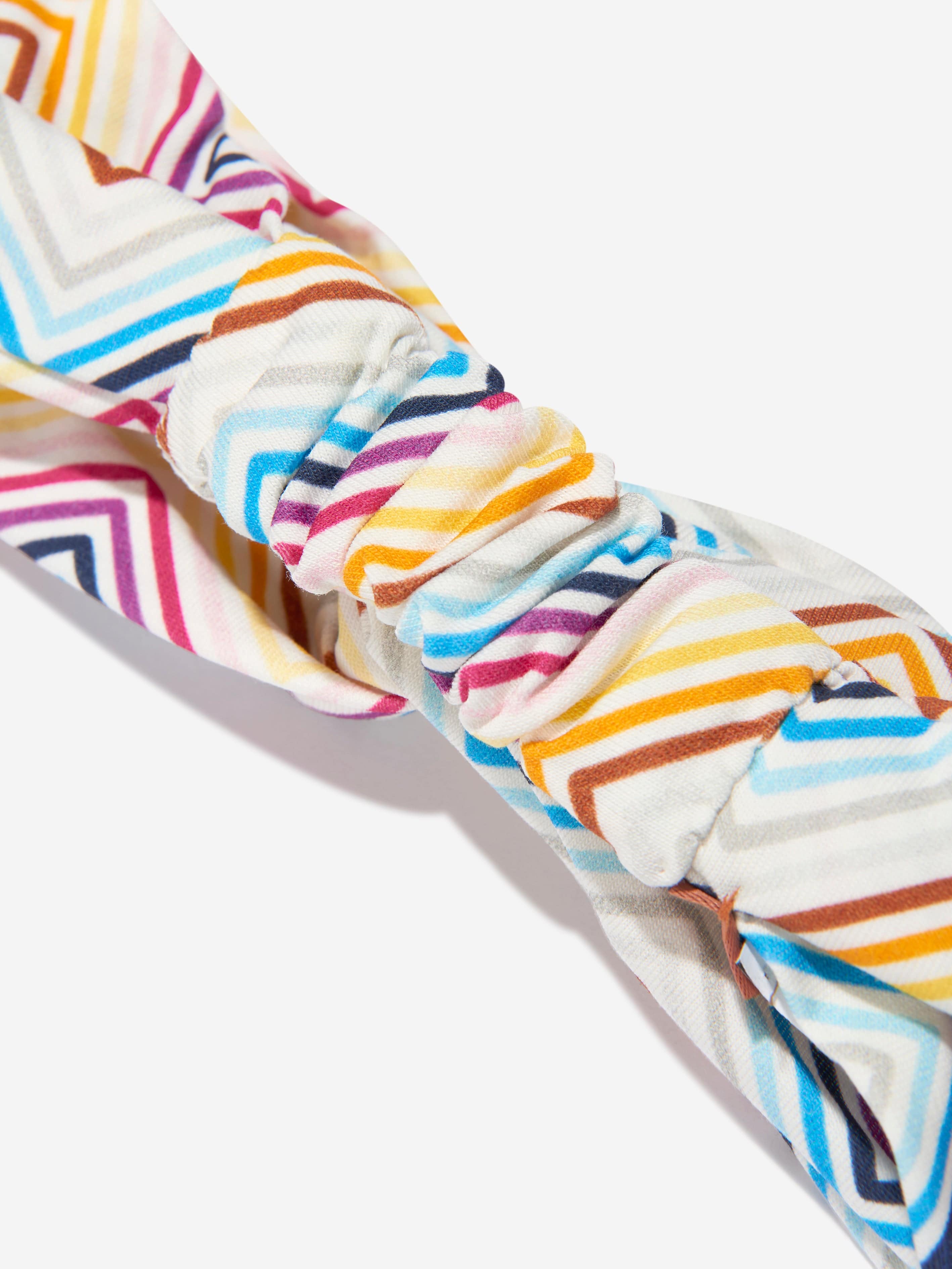 Missoni Girls Zig Zag Headband in Multicolour