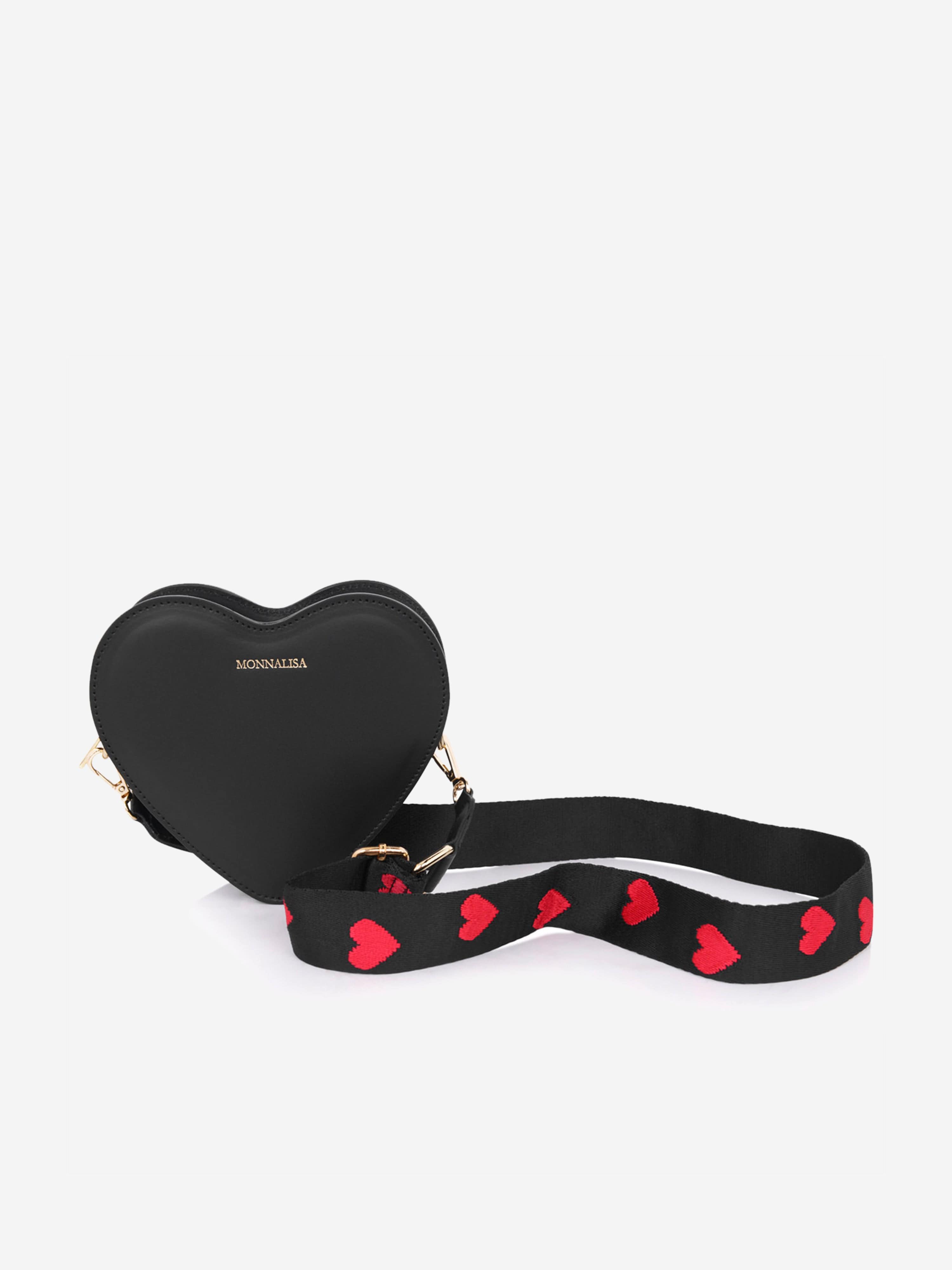 Monnalisa Girls Leather Heart Bag