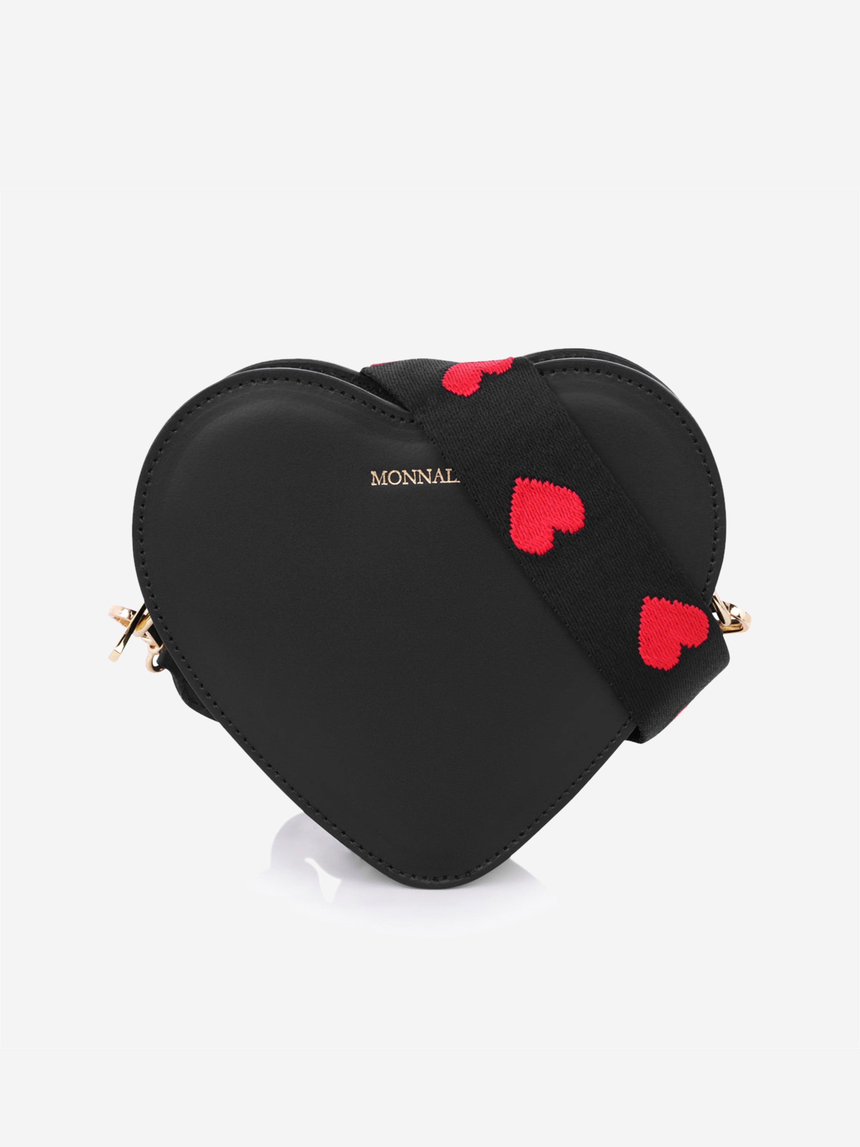 Monnalisa Girls Leather Heart Bag