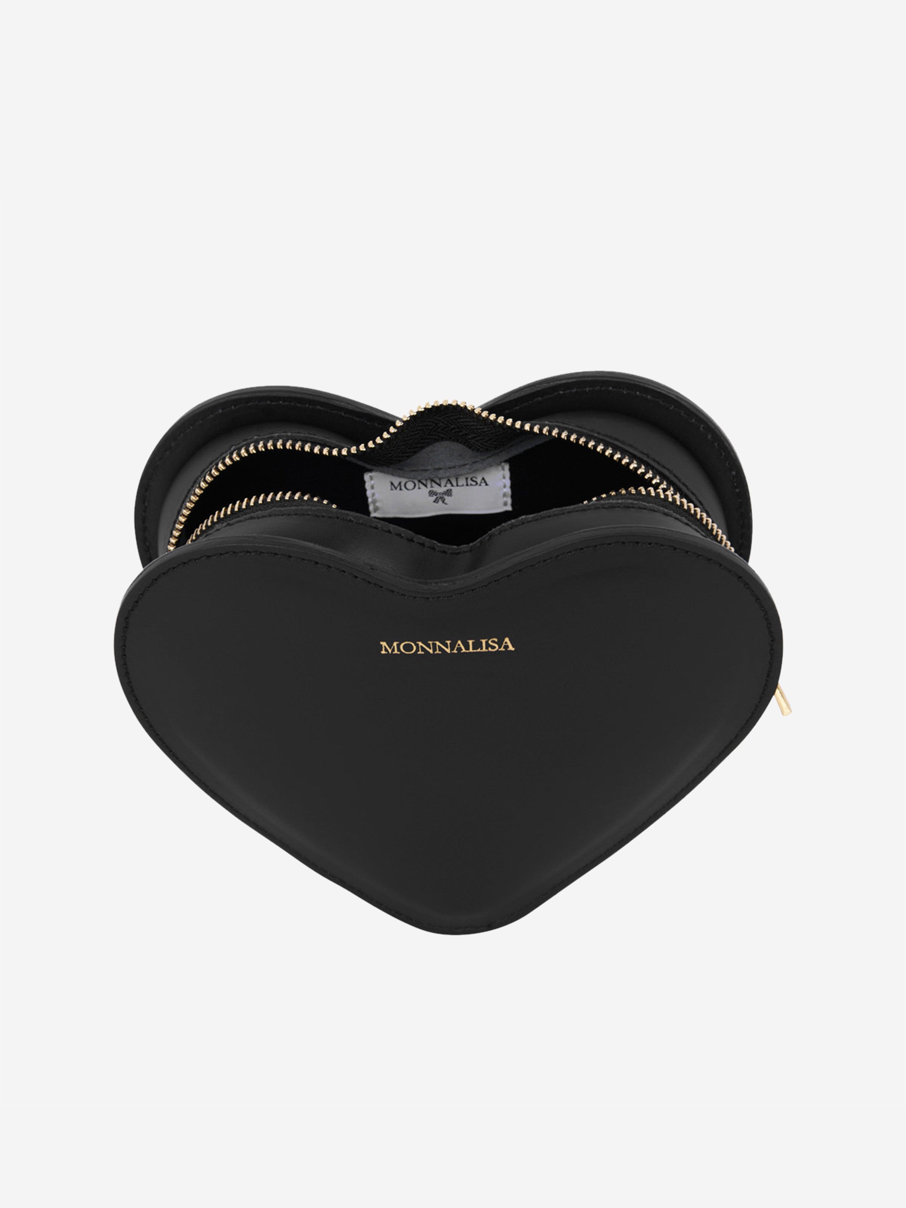 Monnalisa Girls Leather Heart Bag