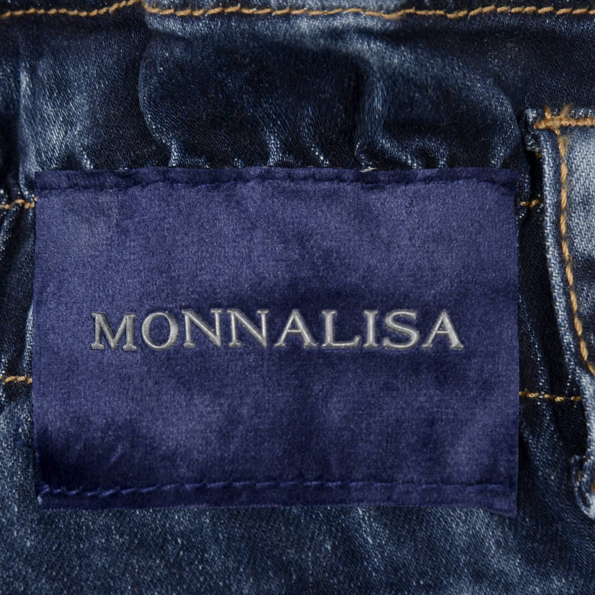 Monnalisa Girls Denim Rose Jeans