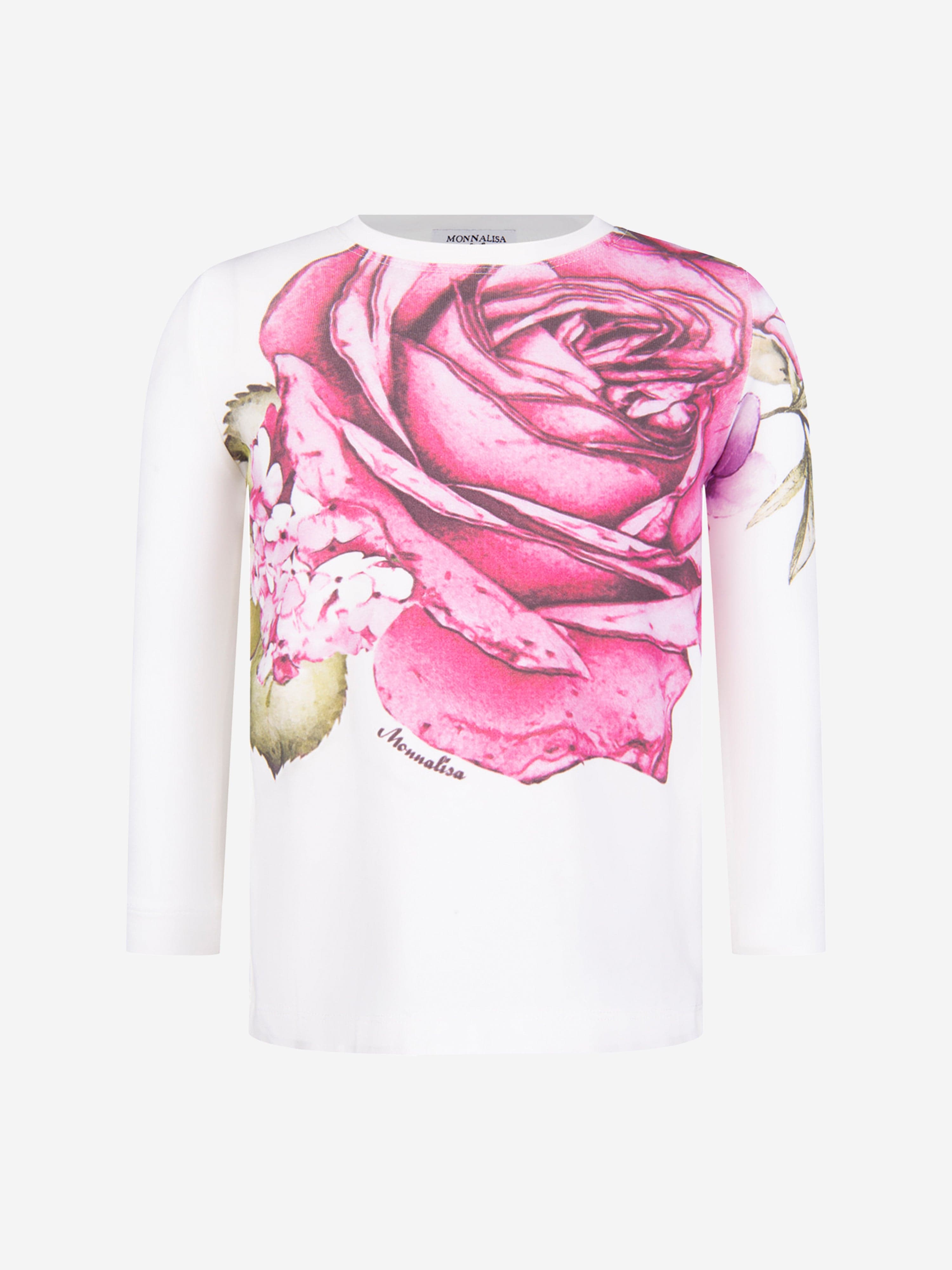 Monnalisa Girls Flower T-Shirt