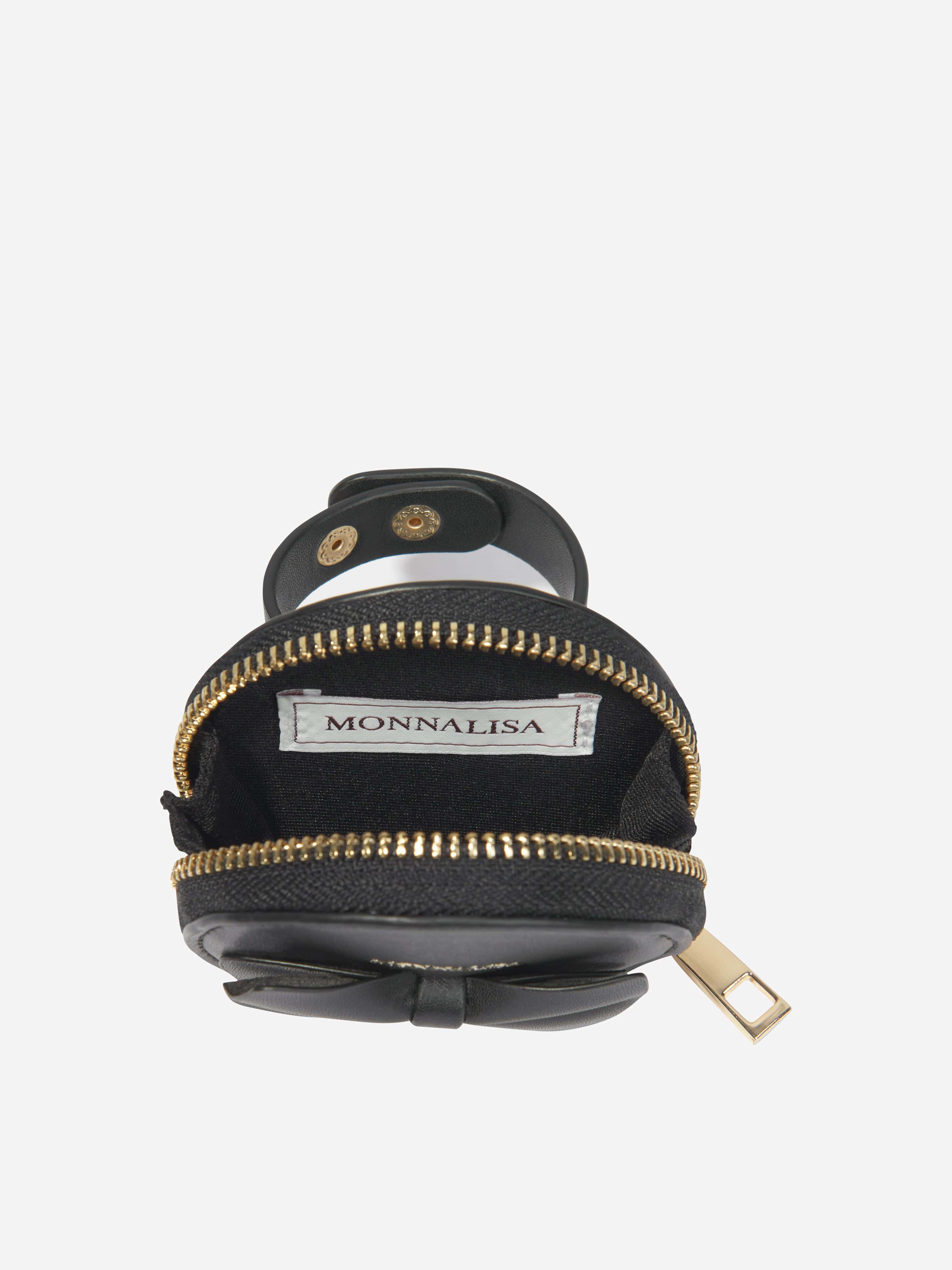 Monnalisa Girls Wrist Purse in Black