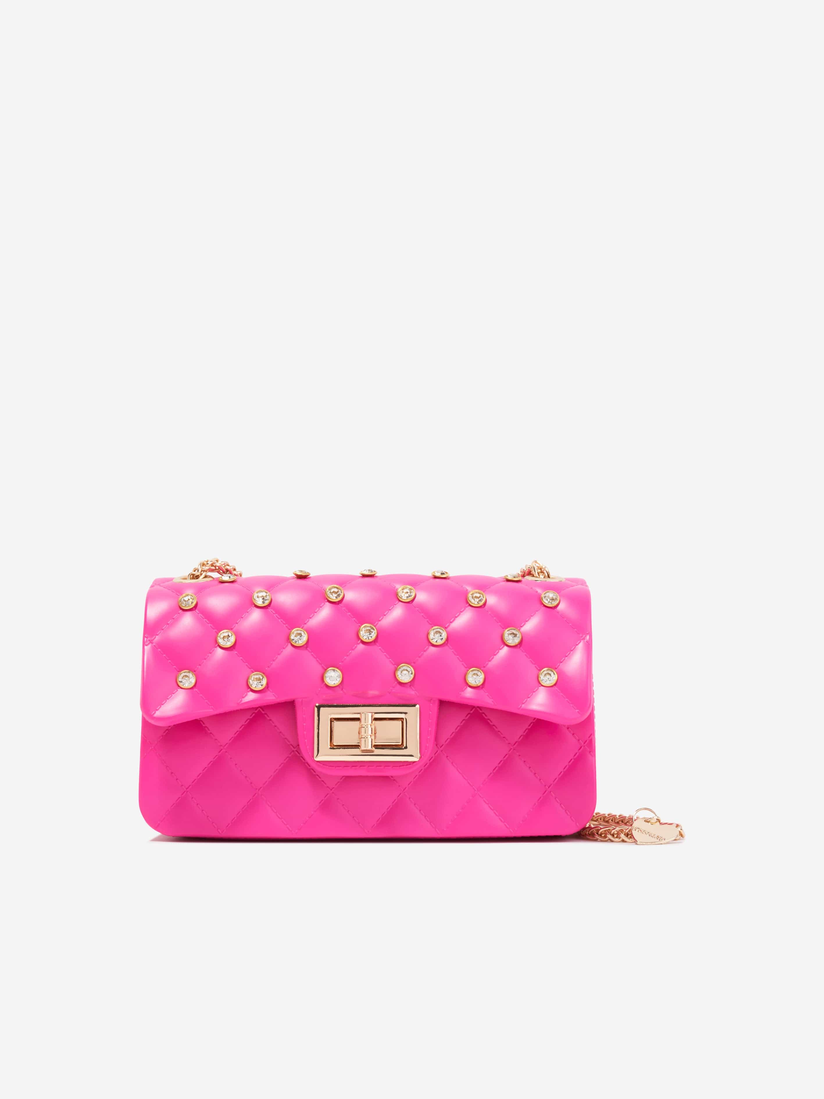 Monnalisa Girls Studded Handbag in Pink