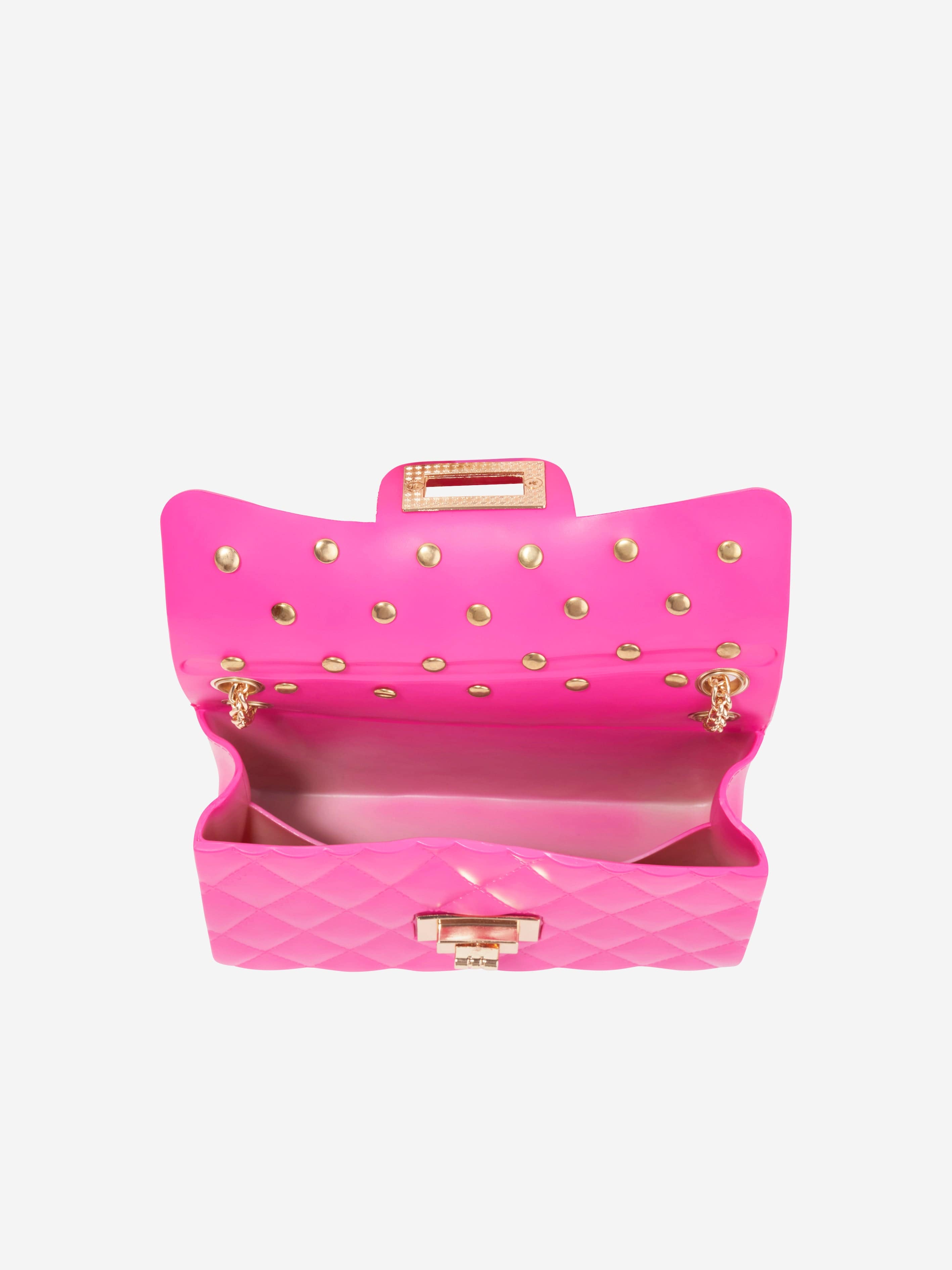 Monnalisa Girls Studded Handbag in Pink