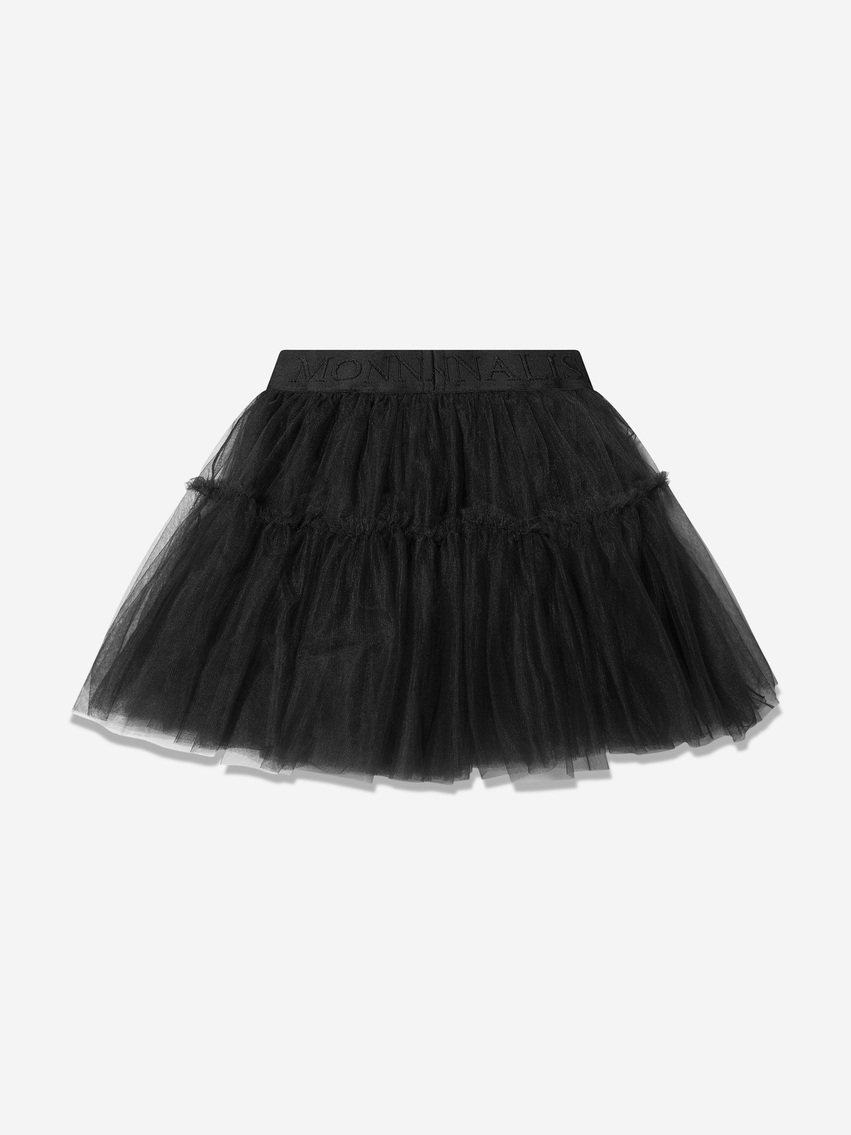 Monnalisa Girls Tulle Skirt in Black