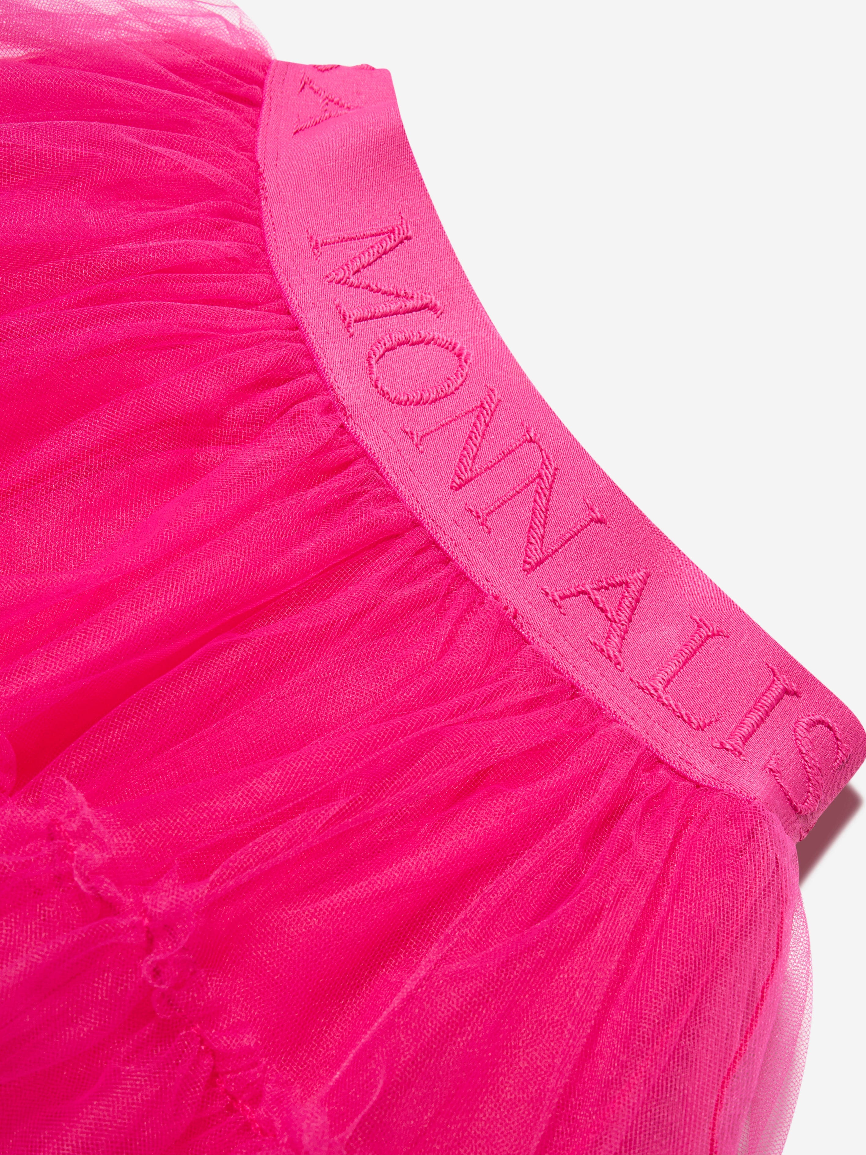 Monnalisa Girls Tulle Skirt in Pink