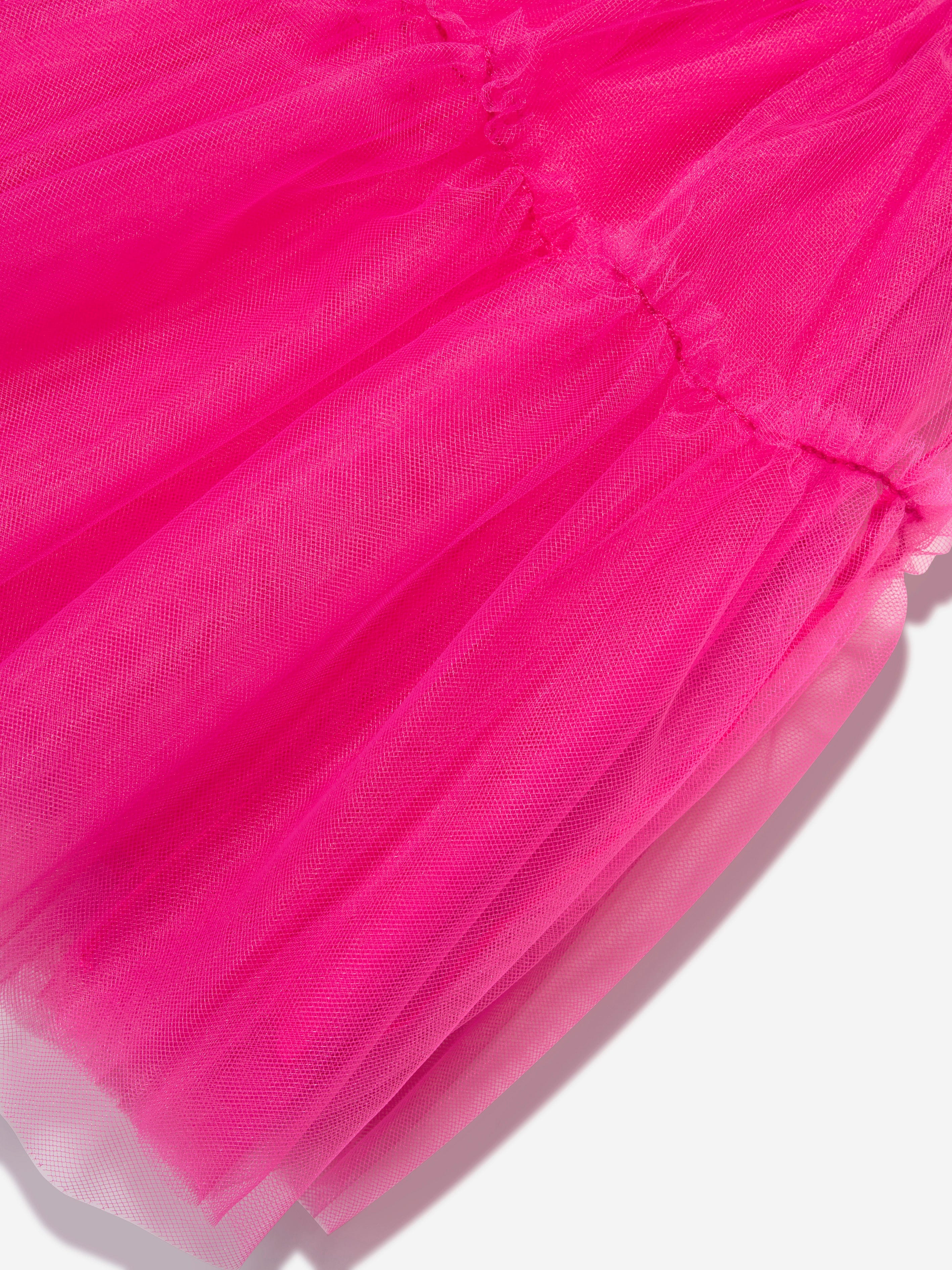 Monnalisa Girls Tulle Skirt in Pink