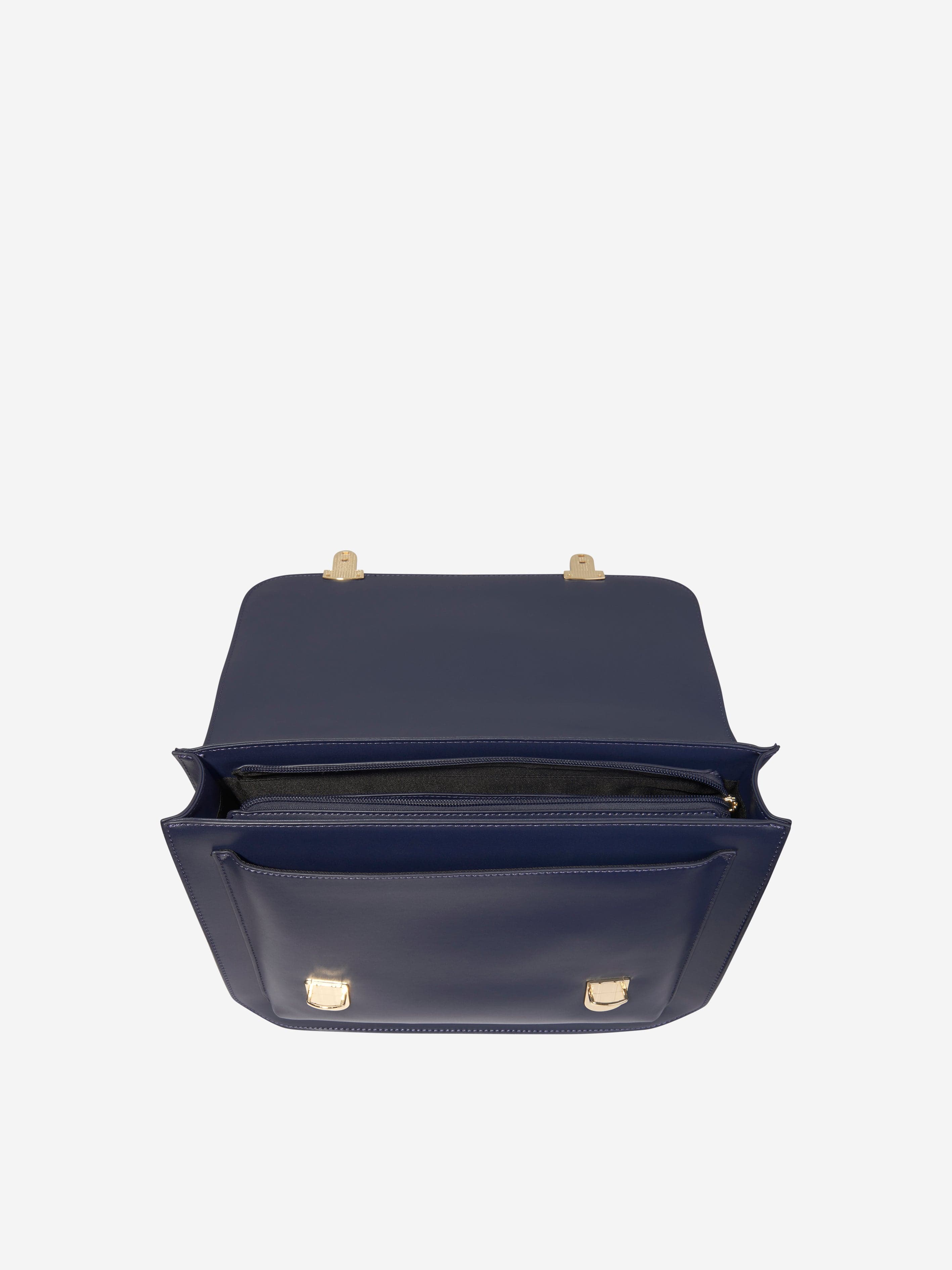 Monnalisa Girls Bow Satchel in Navy