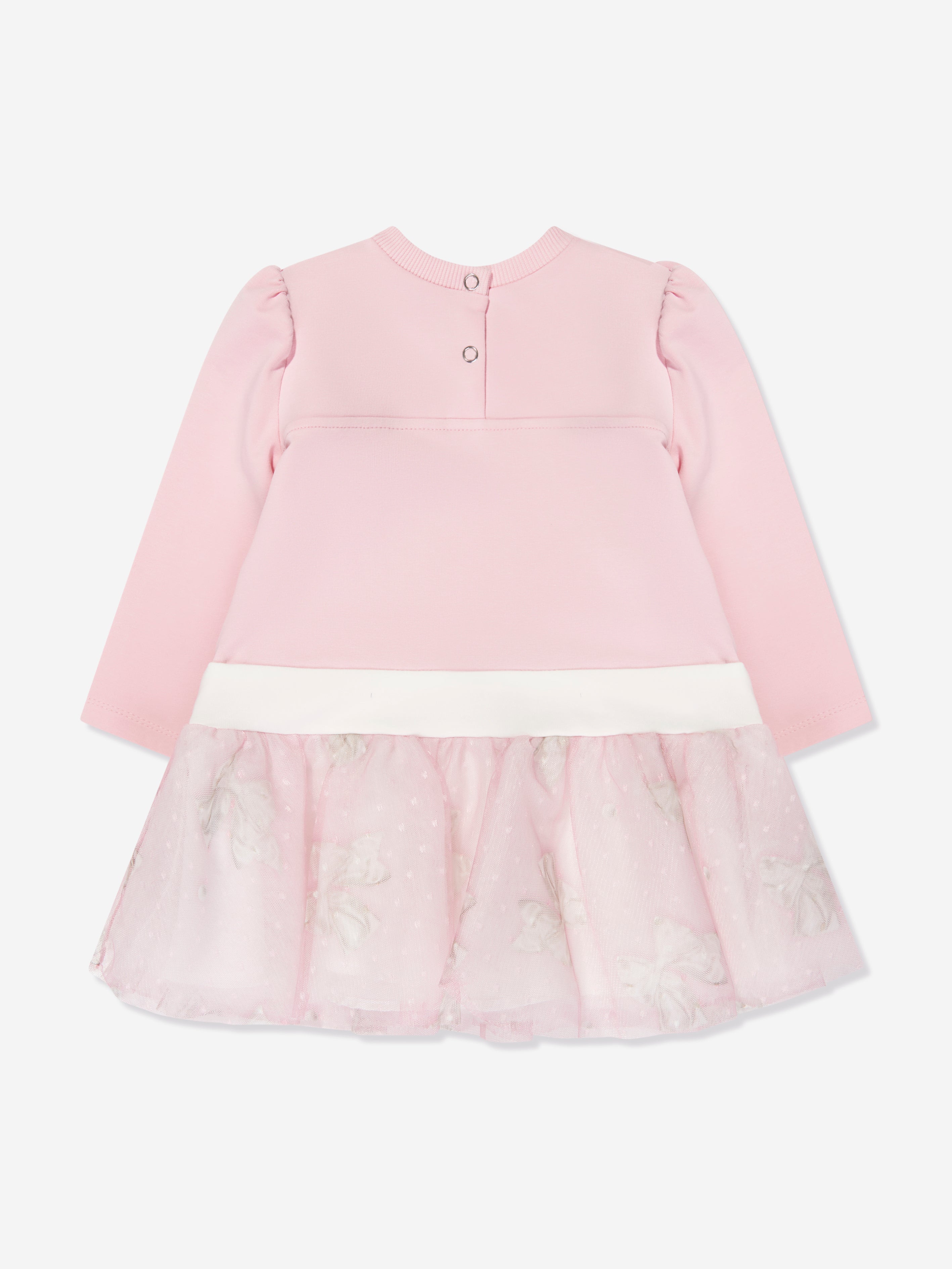 Monnalisa Baby Girls Long Sleeve Tutu Dress in Pink