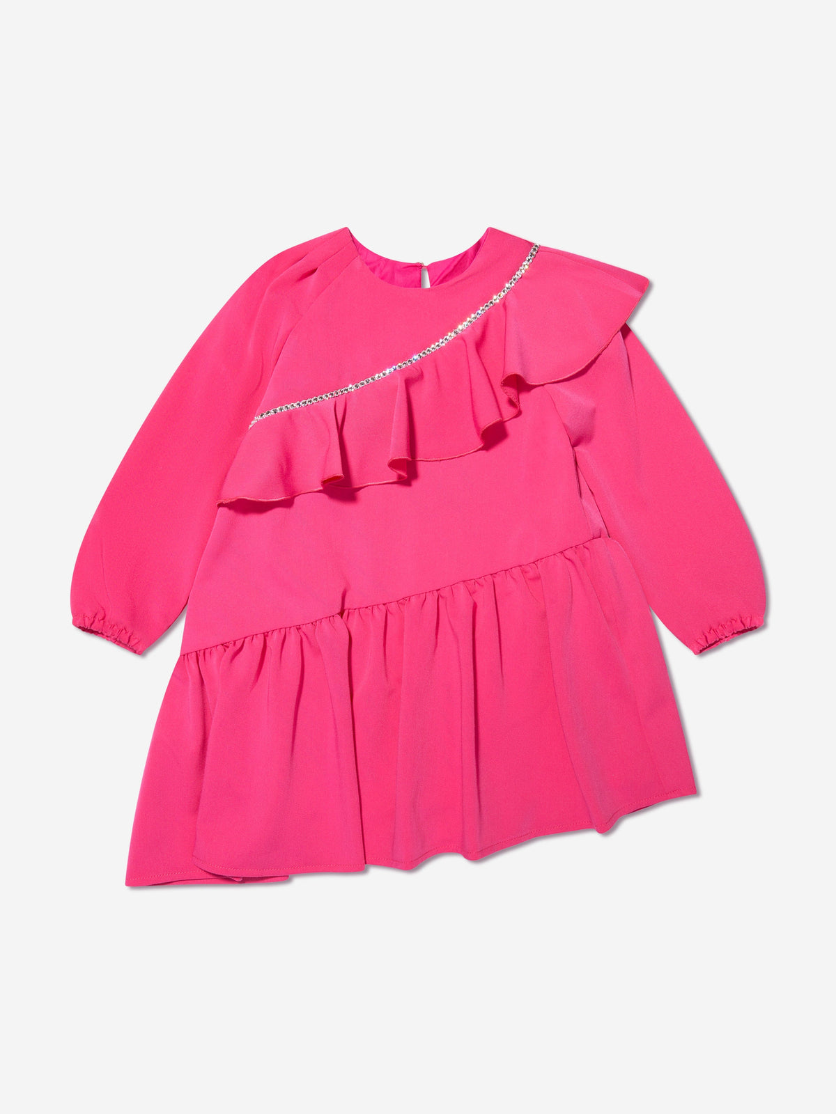 Monnalisa Embellished Ruffle Dress