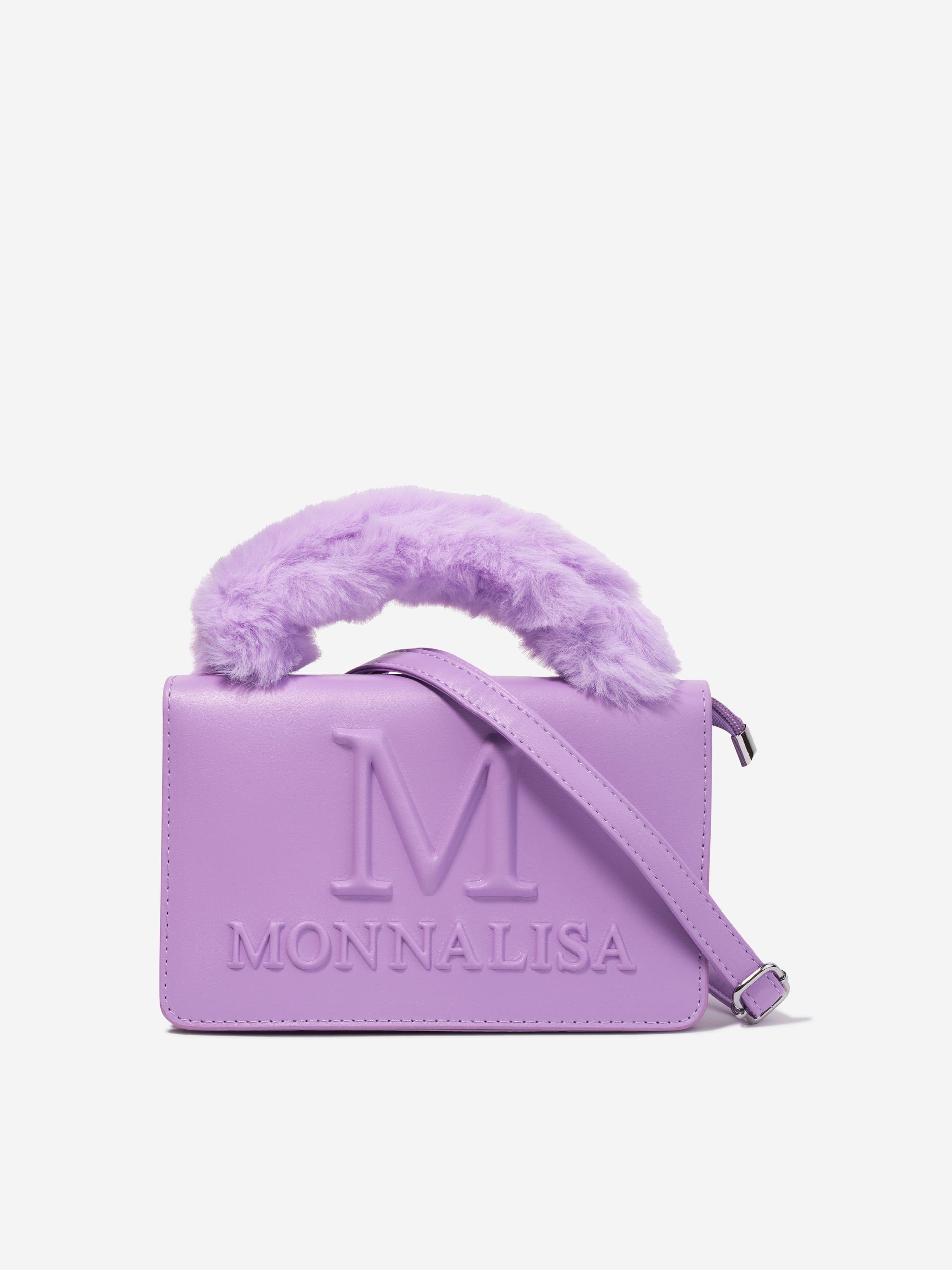 Monnalisa Girls Logo Handbag in Purple