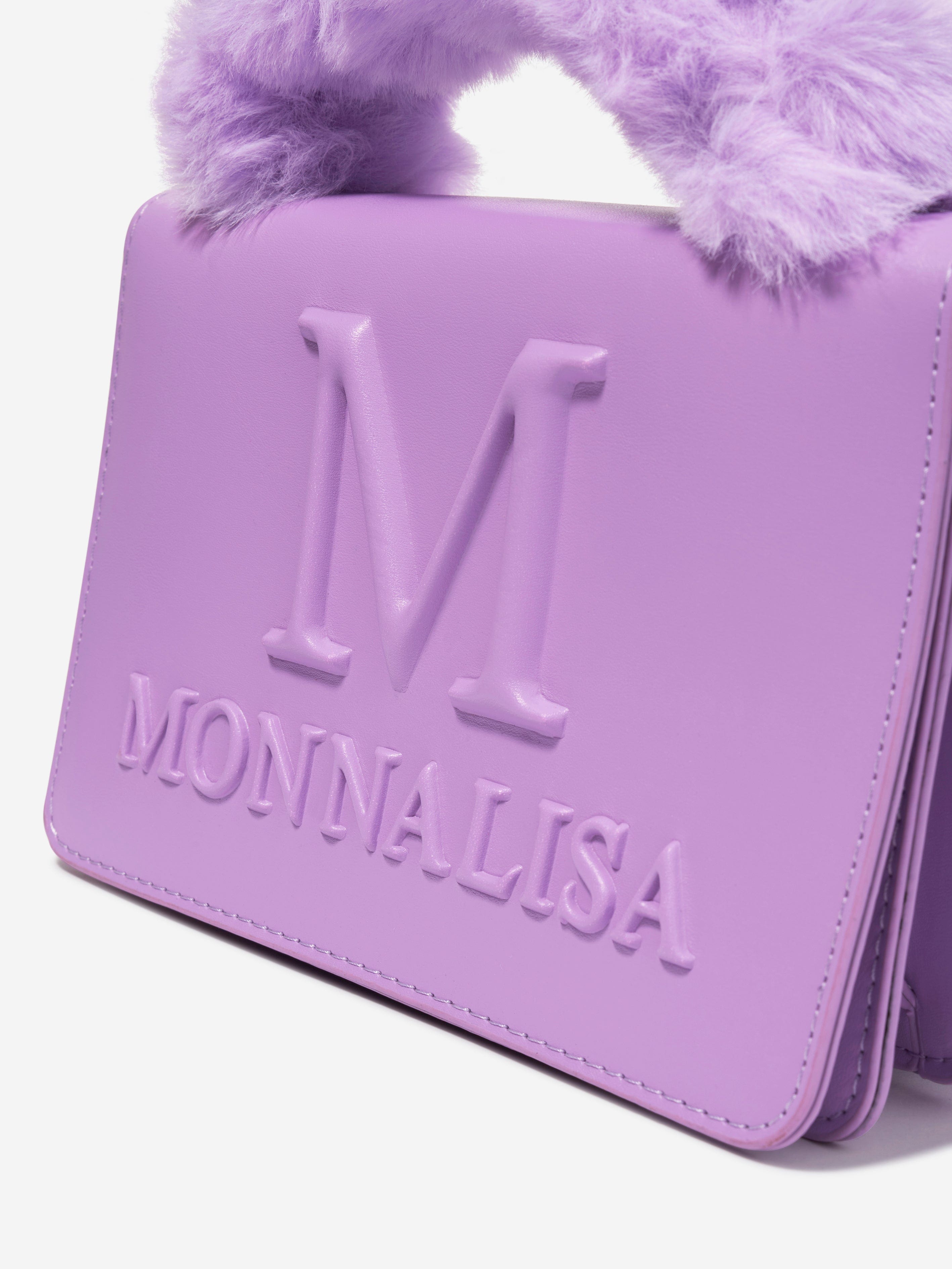 Monnalisa Girls Logo Handbag in Purple