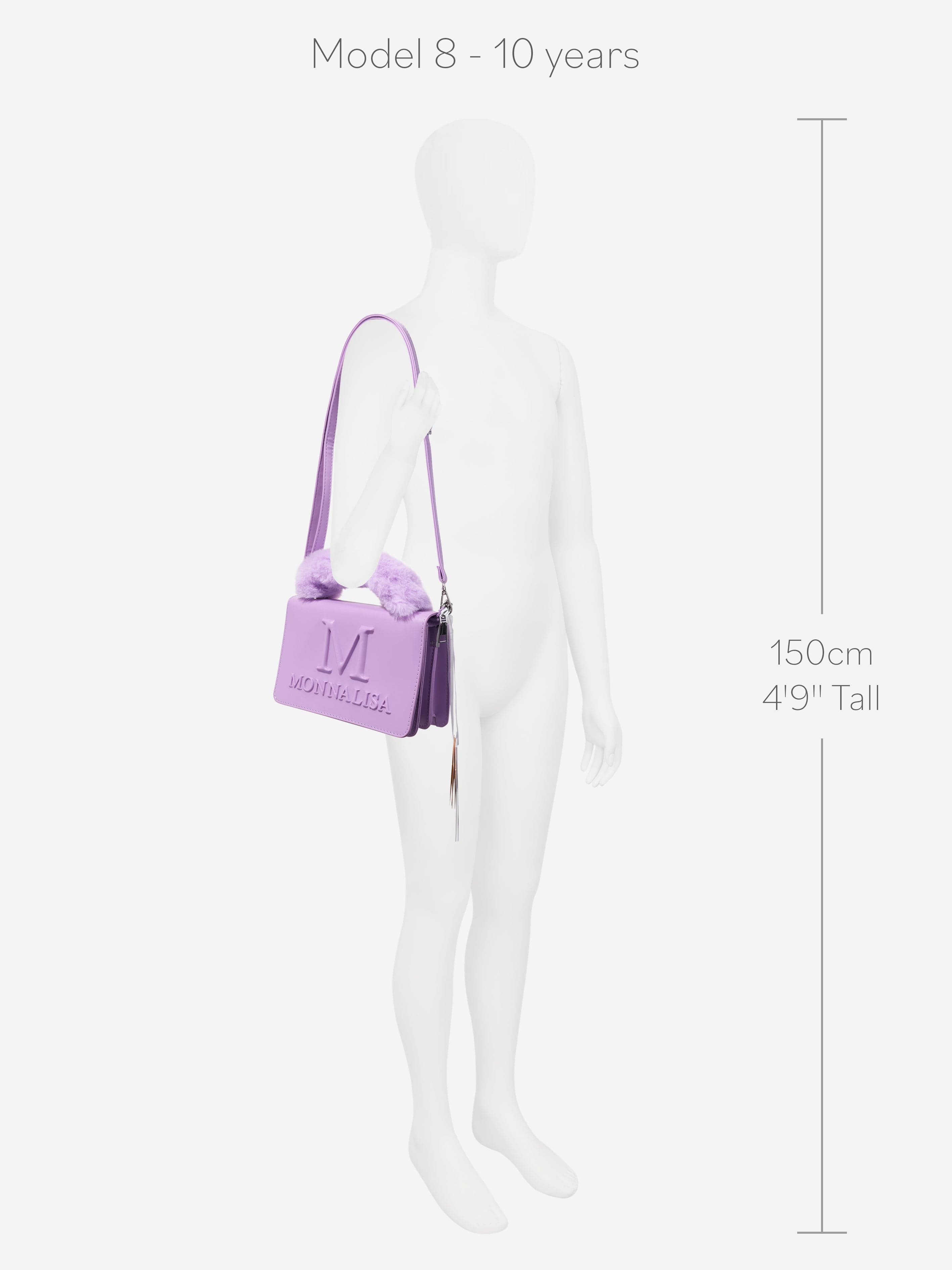 Monnalisa Girls Logo Handbag in Purple