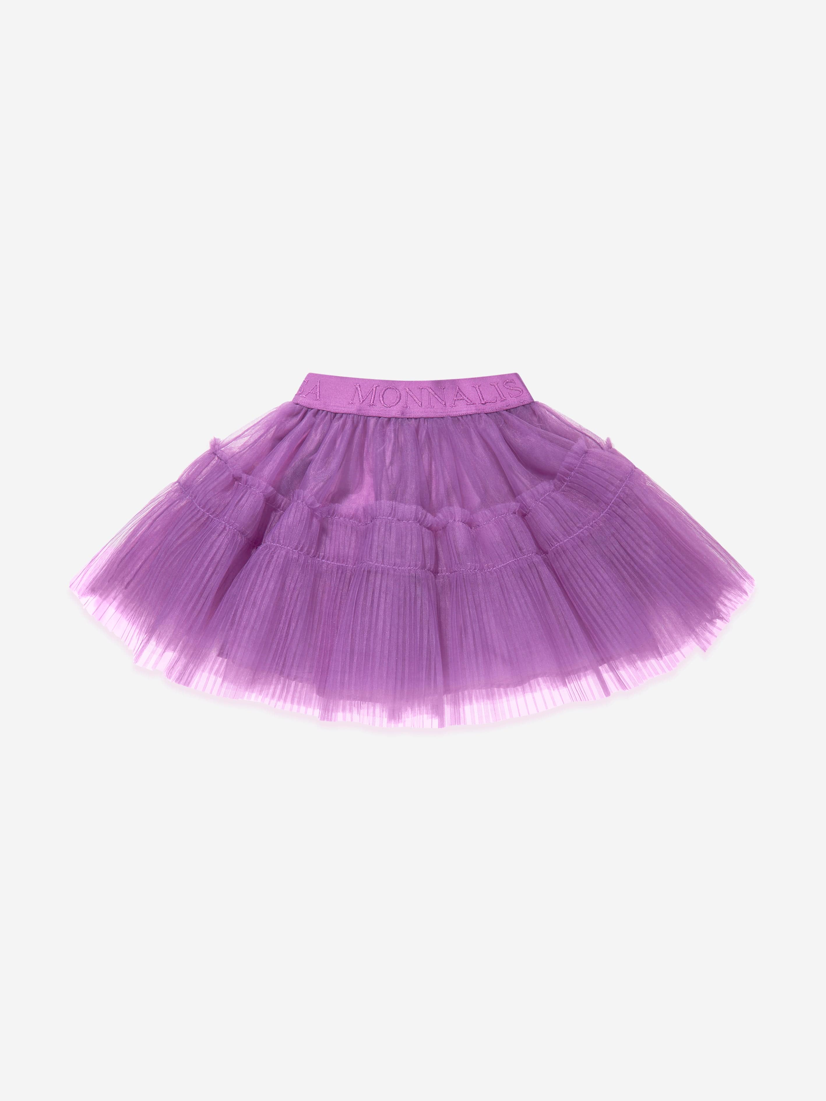 Monnalisa Girls Tulle Skirt in Purple