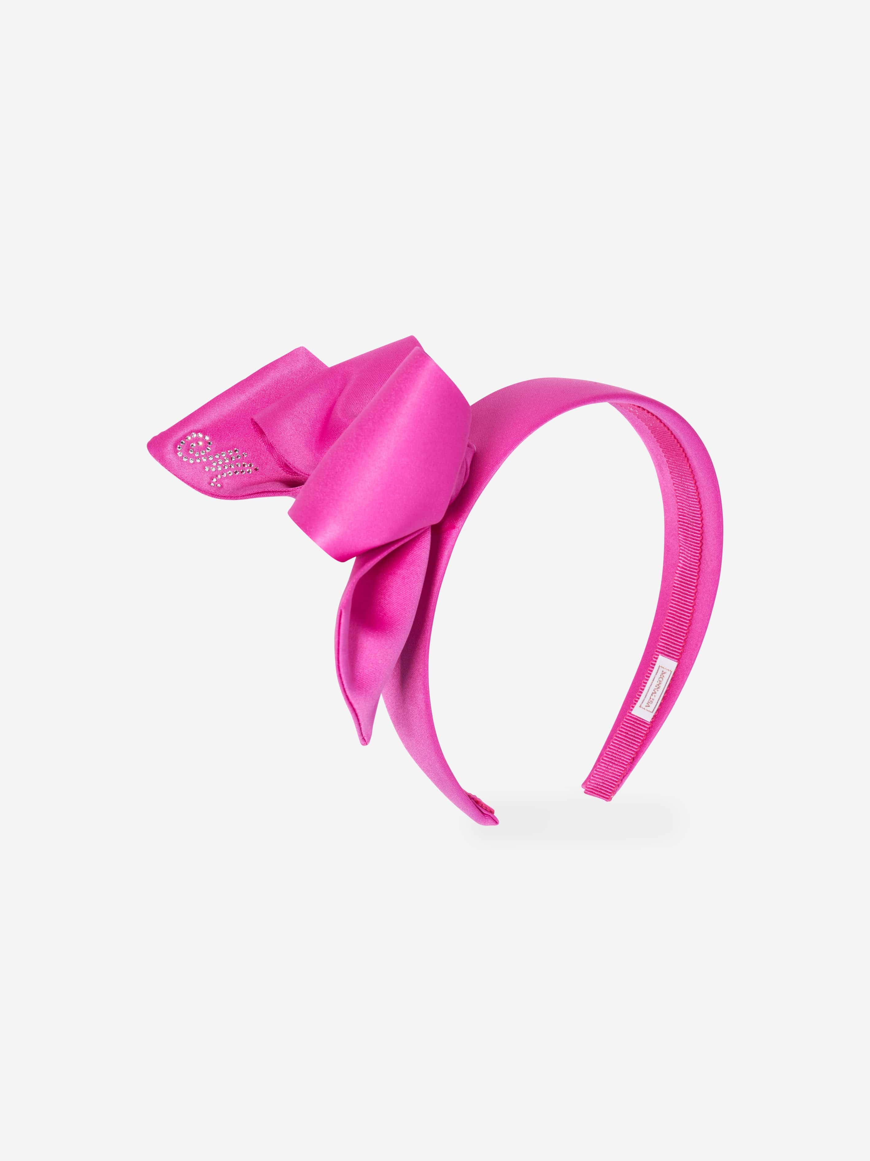 Monnalisa Girls Duchess Bow Headband in Pink