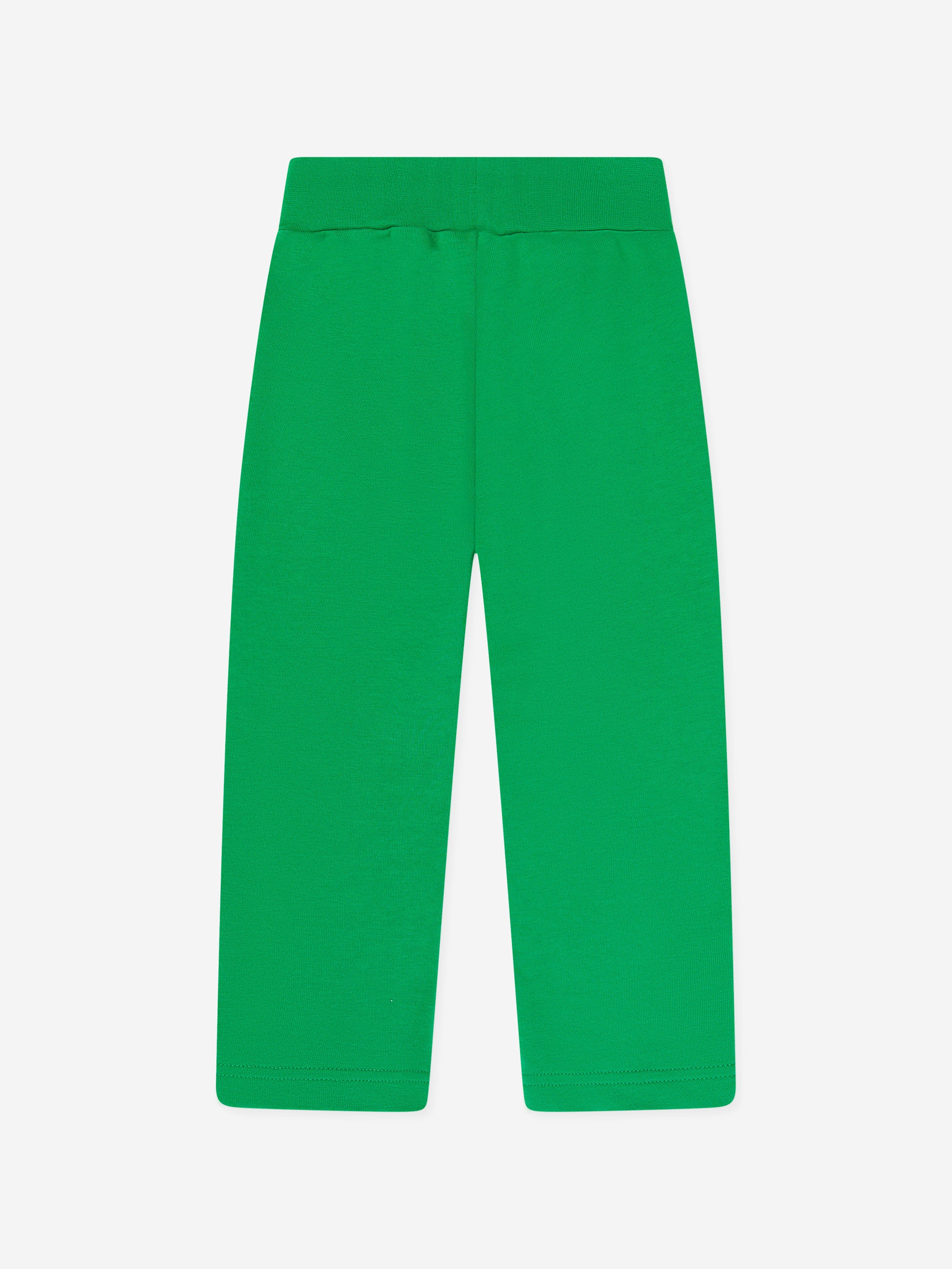 Monnalisa Girls Logo Joggers in Green