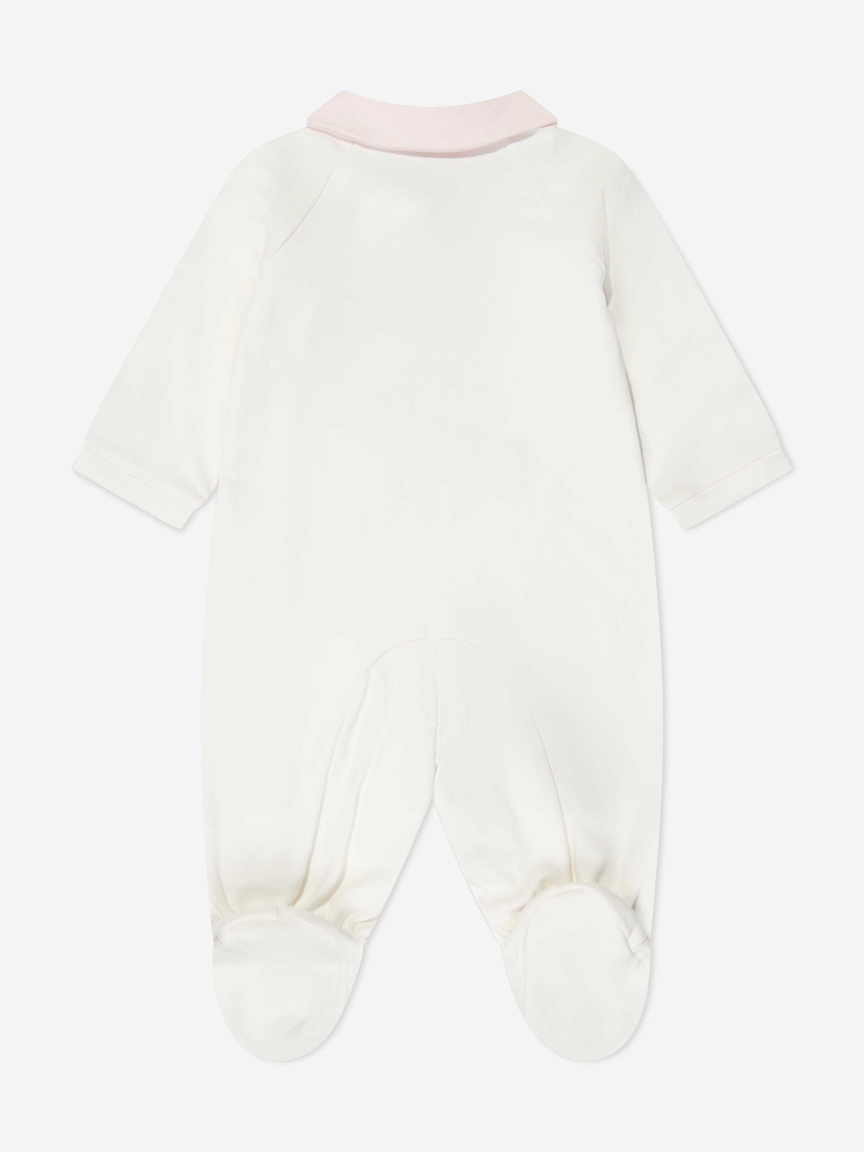 Monnalisa Baby Girls Teddy Bear Babygrow in Ivory