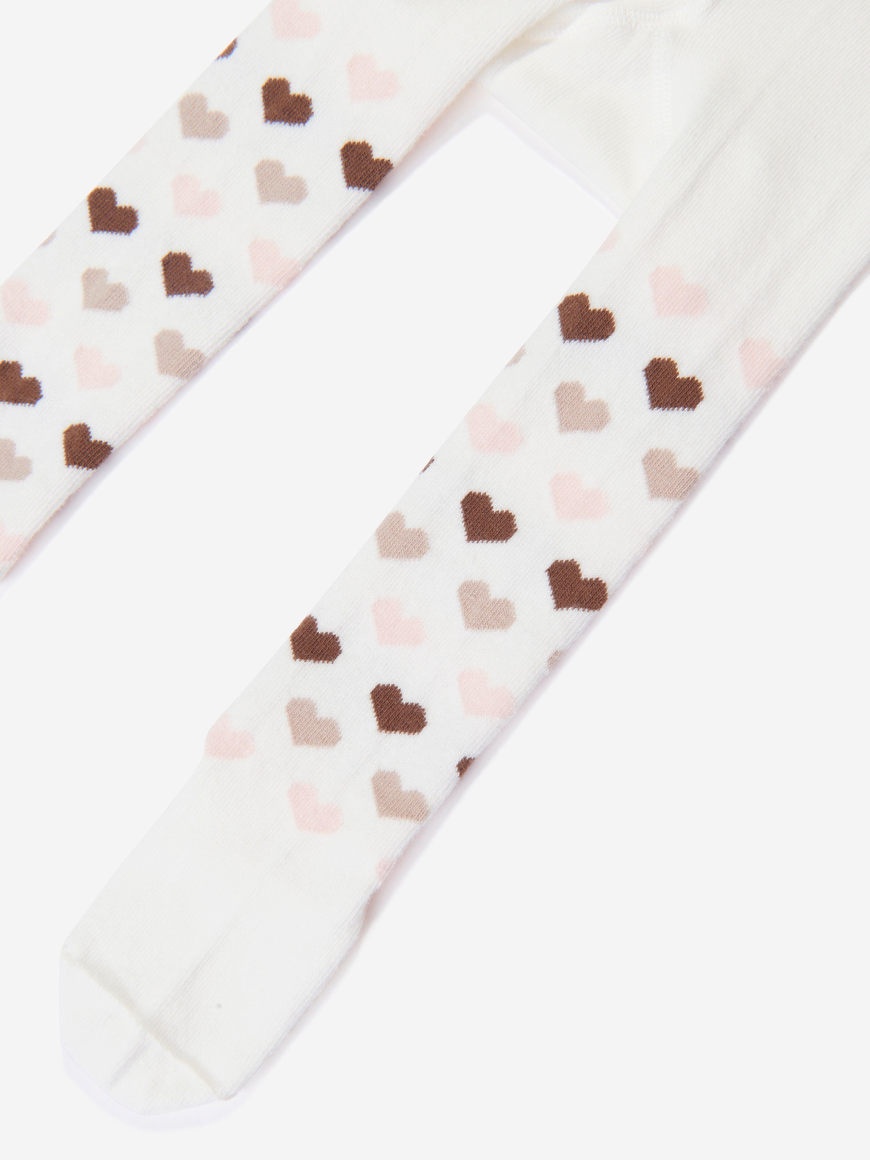 Monnalisa Baby Girls Teddy Bears Tights in Ivory