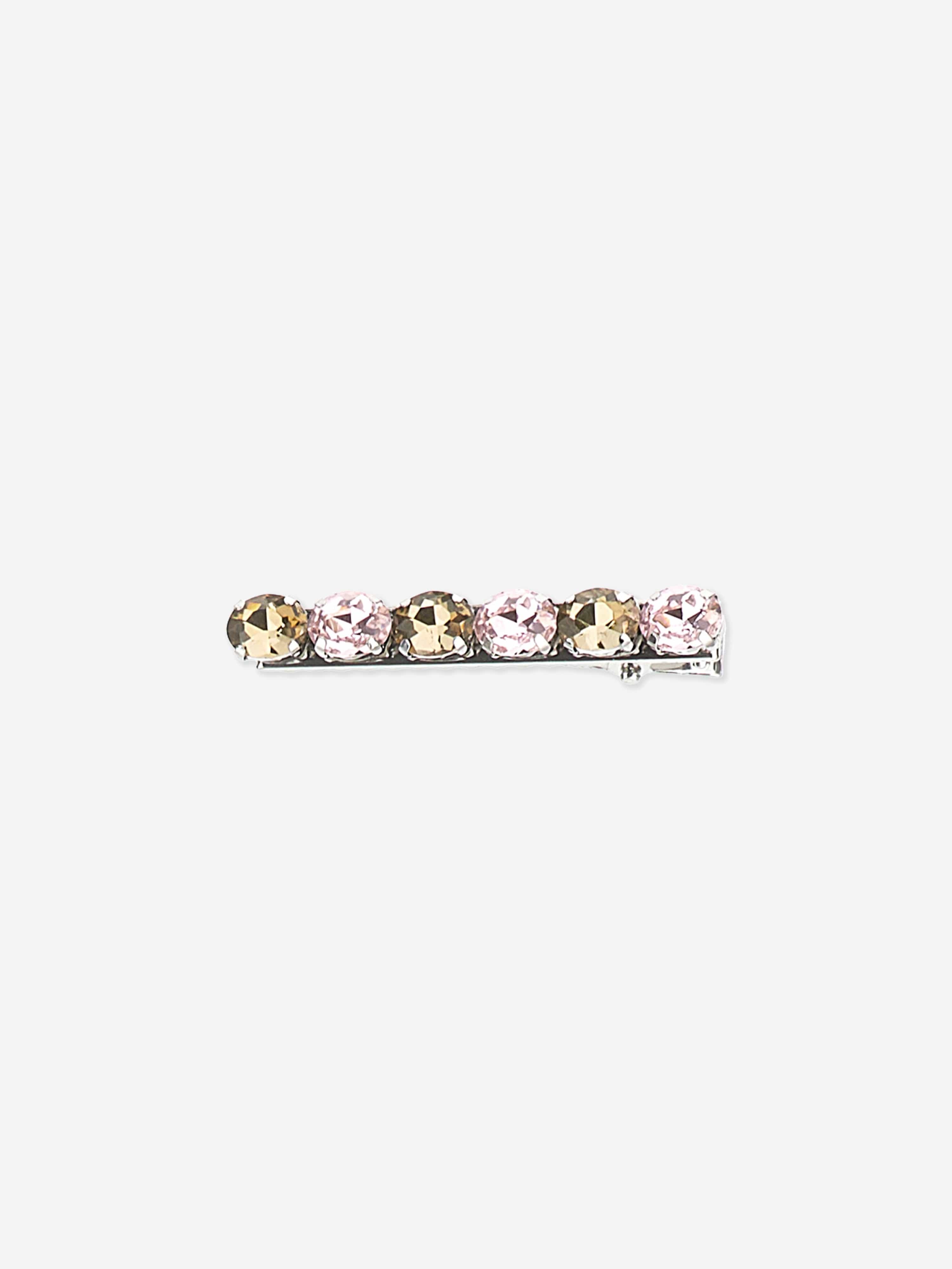 Monnalisa Girls Crystal and Pearl Hair Slides Set