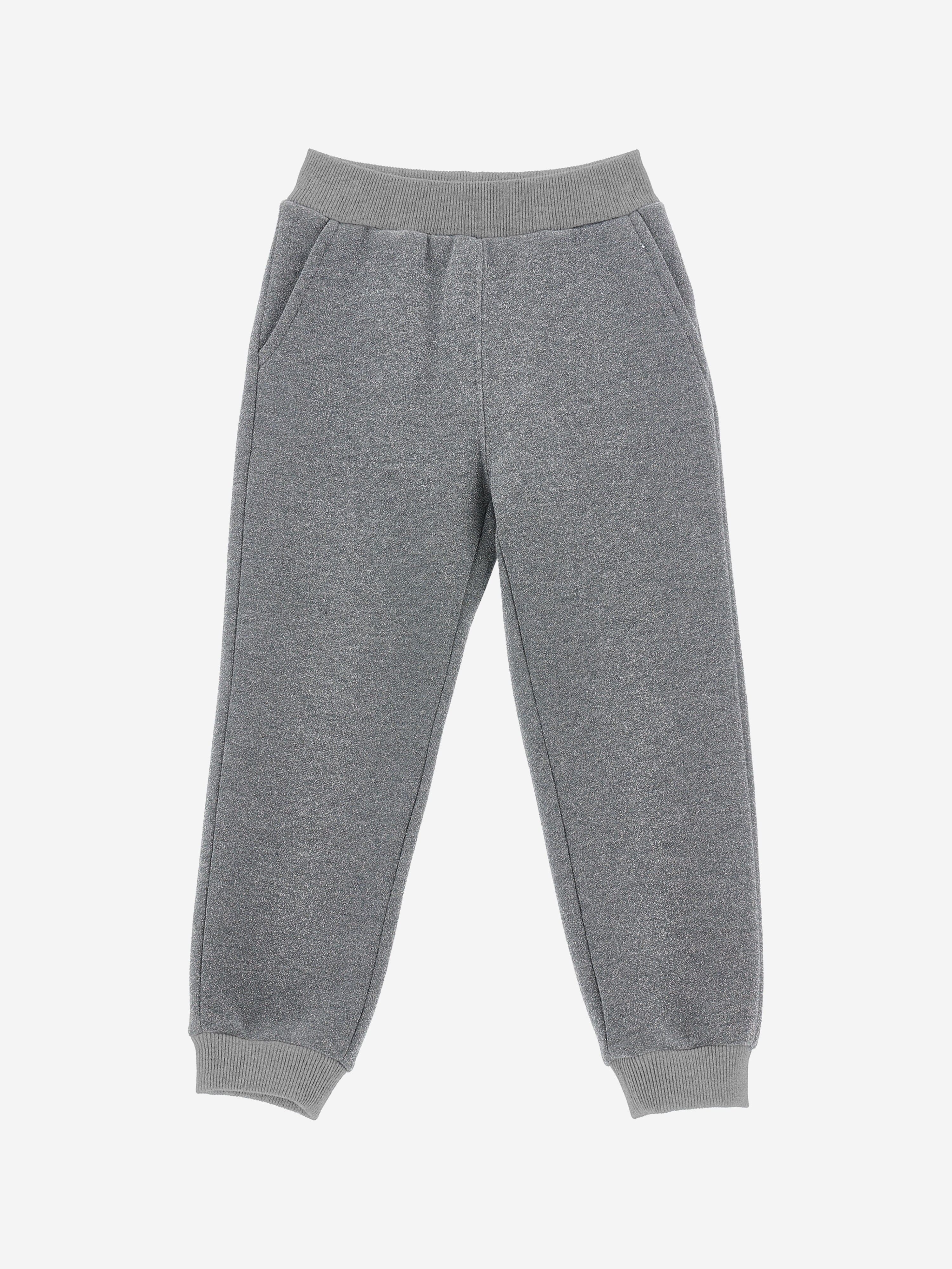 Monnalisa Girls Bow Joggers in Grey