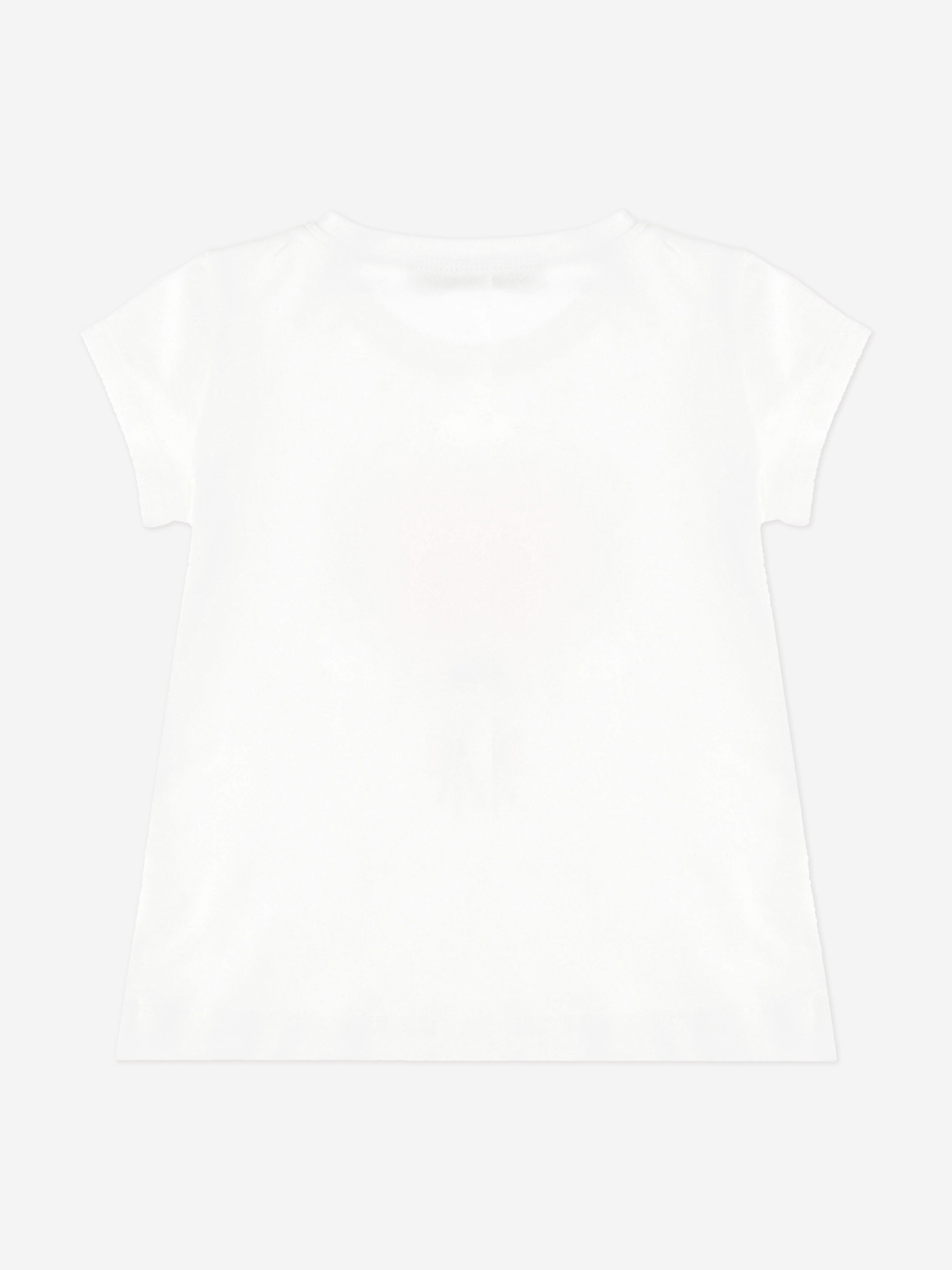 Monnalisa Girls Bow Print T-Shirt in Ivory