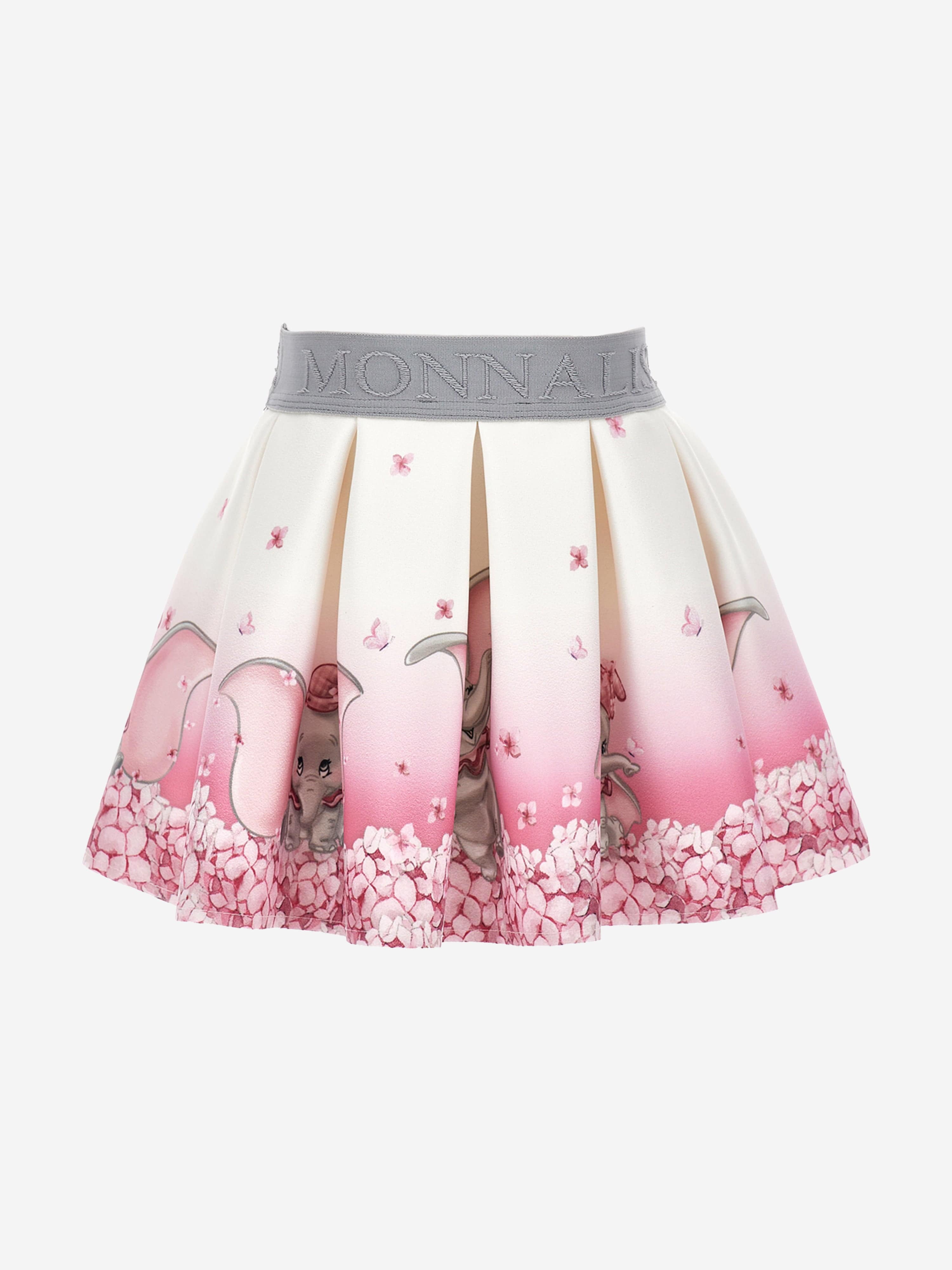 Monnalisa Baby Girls Disney Dumbo Neoprene Skirt in Ivory