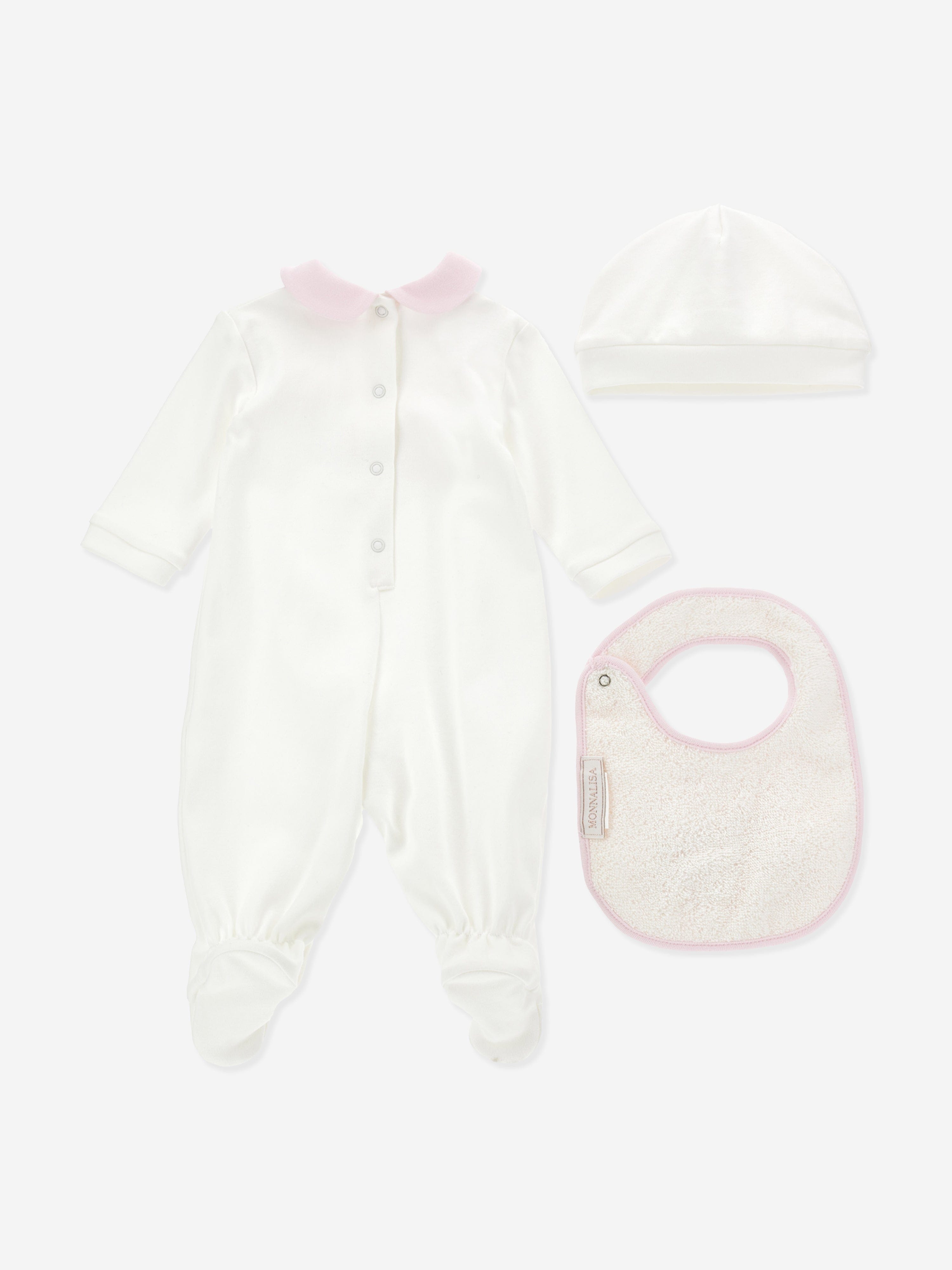 Monnalisa Baby Girls Dumbo Babygrow Gift Set in Ivory