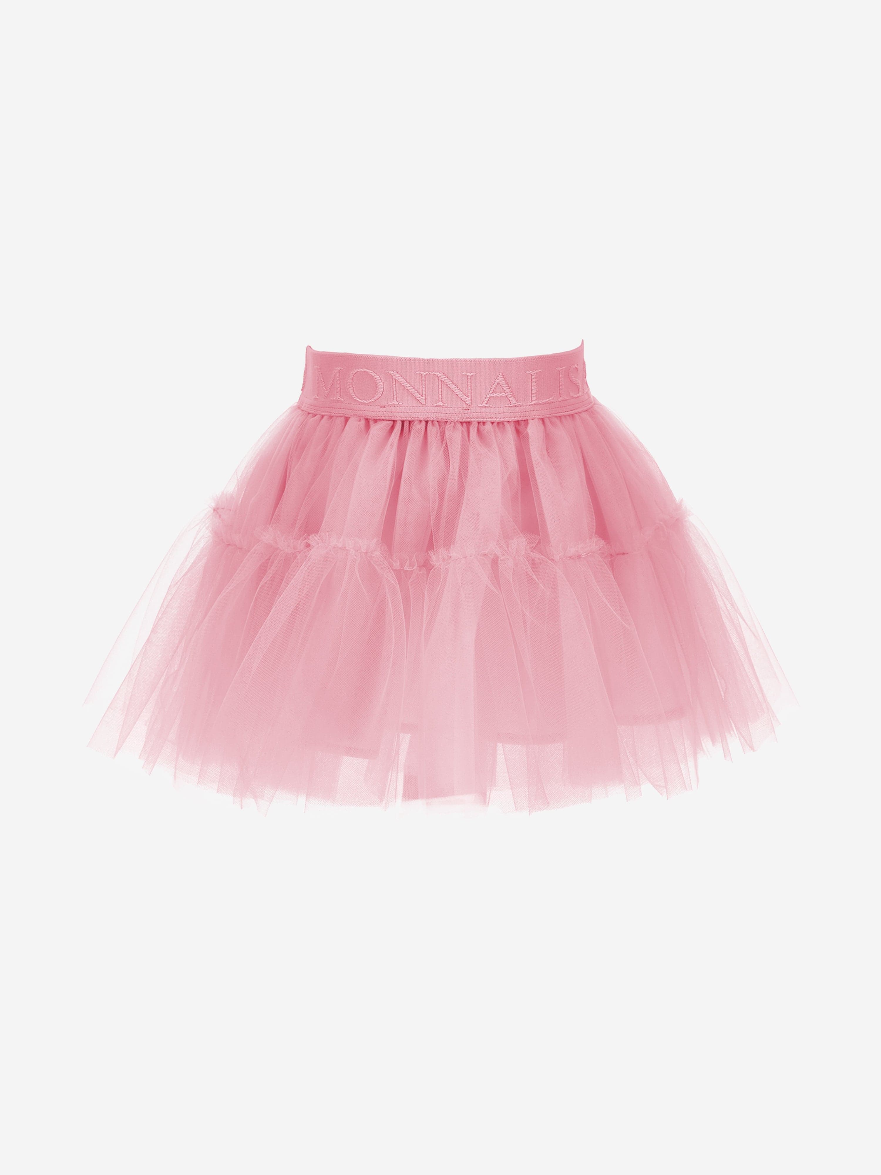 Monnalisa Baby Girls Silk Touch Tulle Skirt in Pink